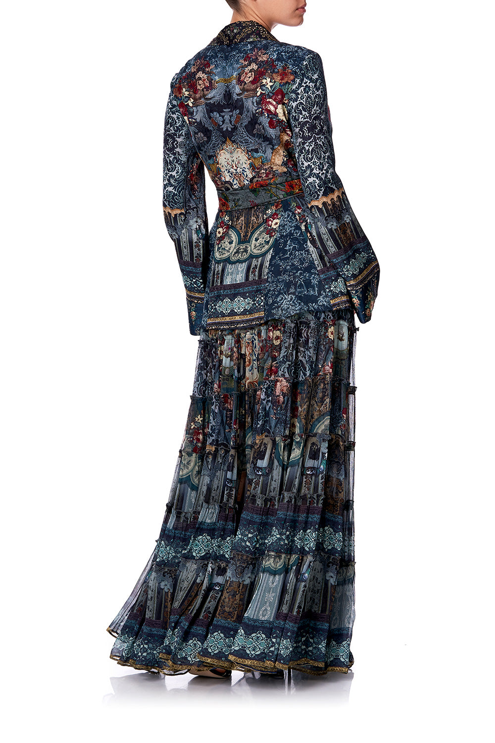 SHEER TIERED CIRCLE SKIRT HOTEL BOHEME