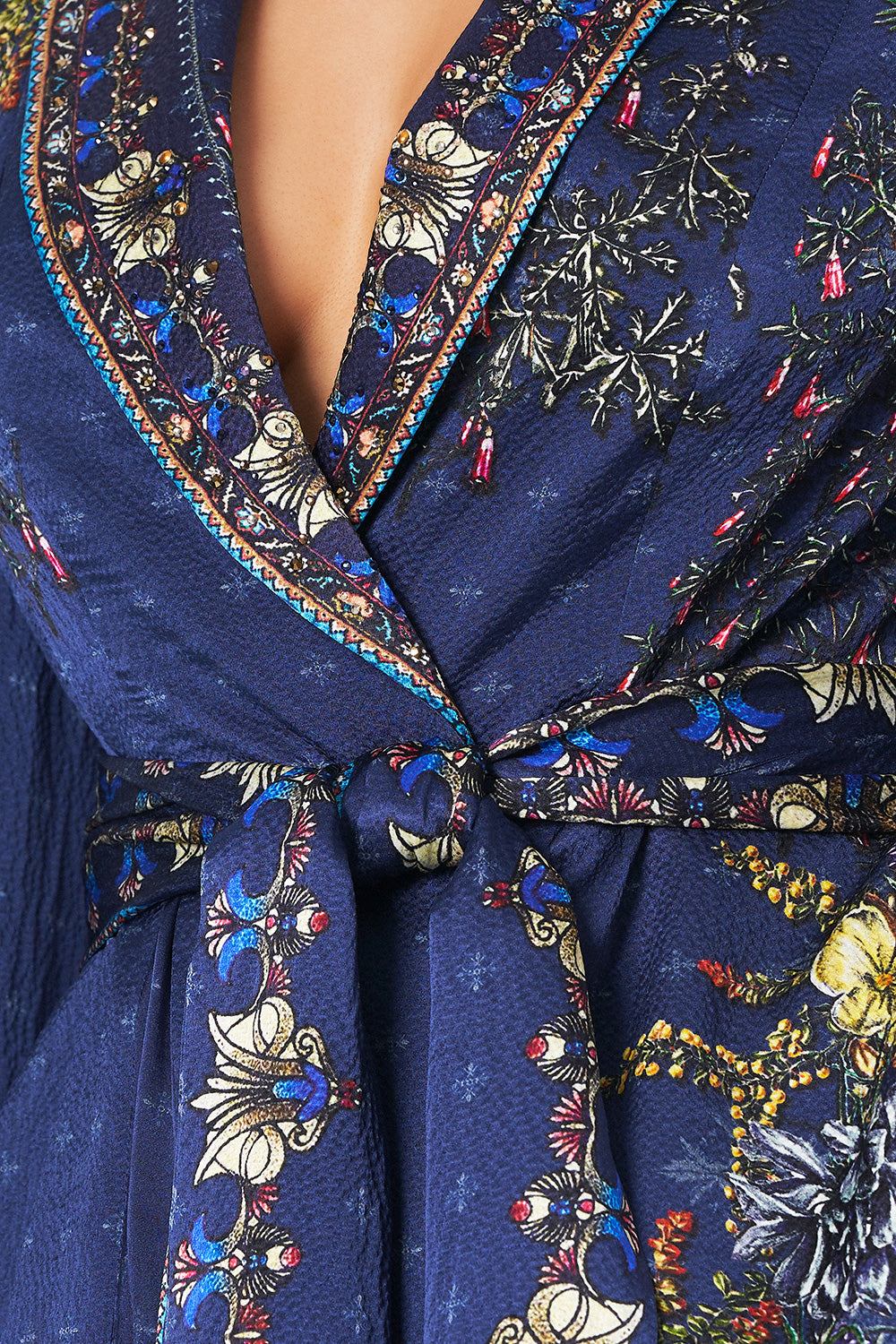 LOOSE JACKET WITH GODETS SOUTHERN TWILIGHT