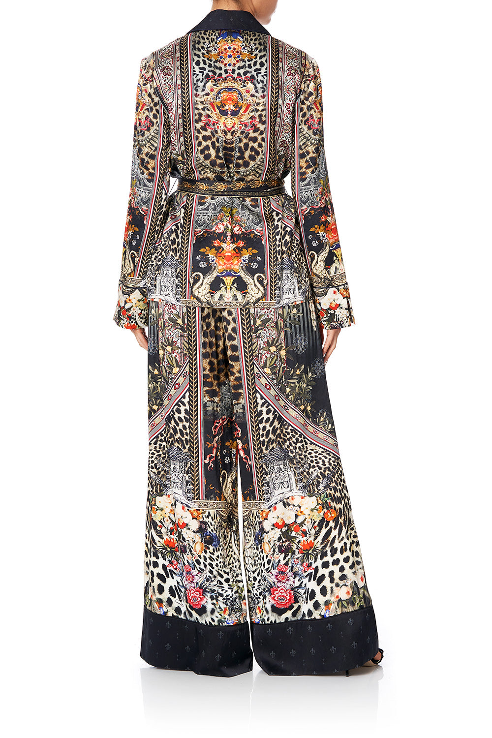 CAMILLA LOUNGE TROUSER WITH CUFFS MARAIS AT MIDNIGHT