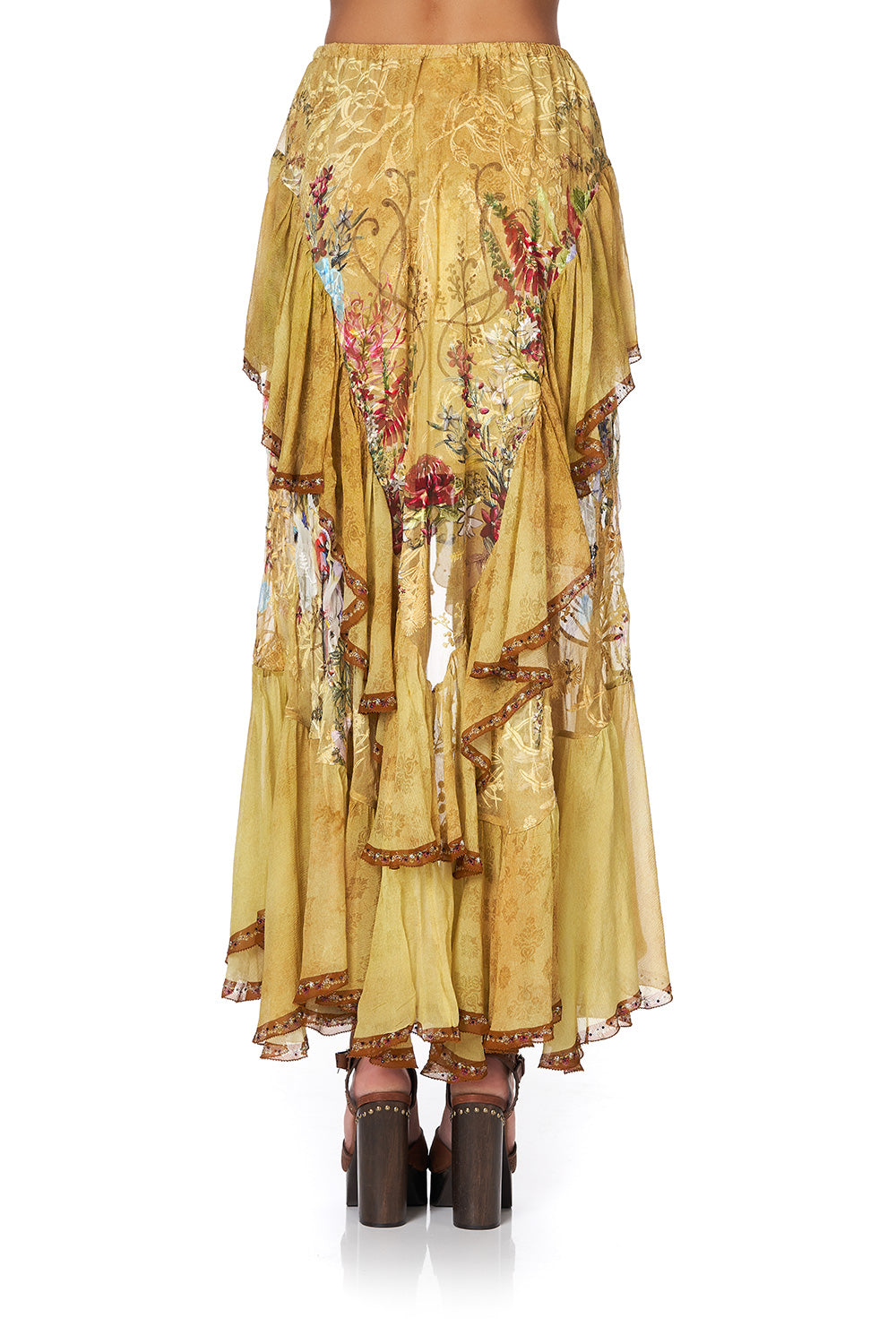 MAXI SKIRT WITH DOUBLE FRILL AMONG THE GUMTREES