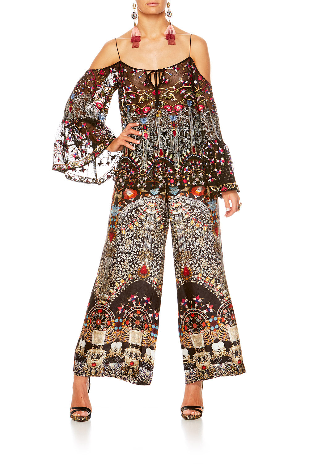 CAMILLA MESH DROP SHOULDER TOP CHAMBER OF REFLECTIONS