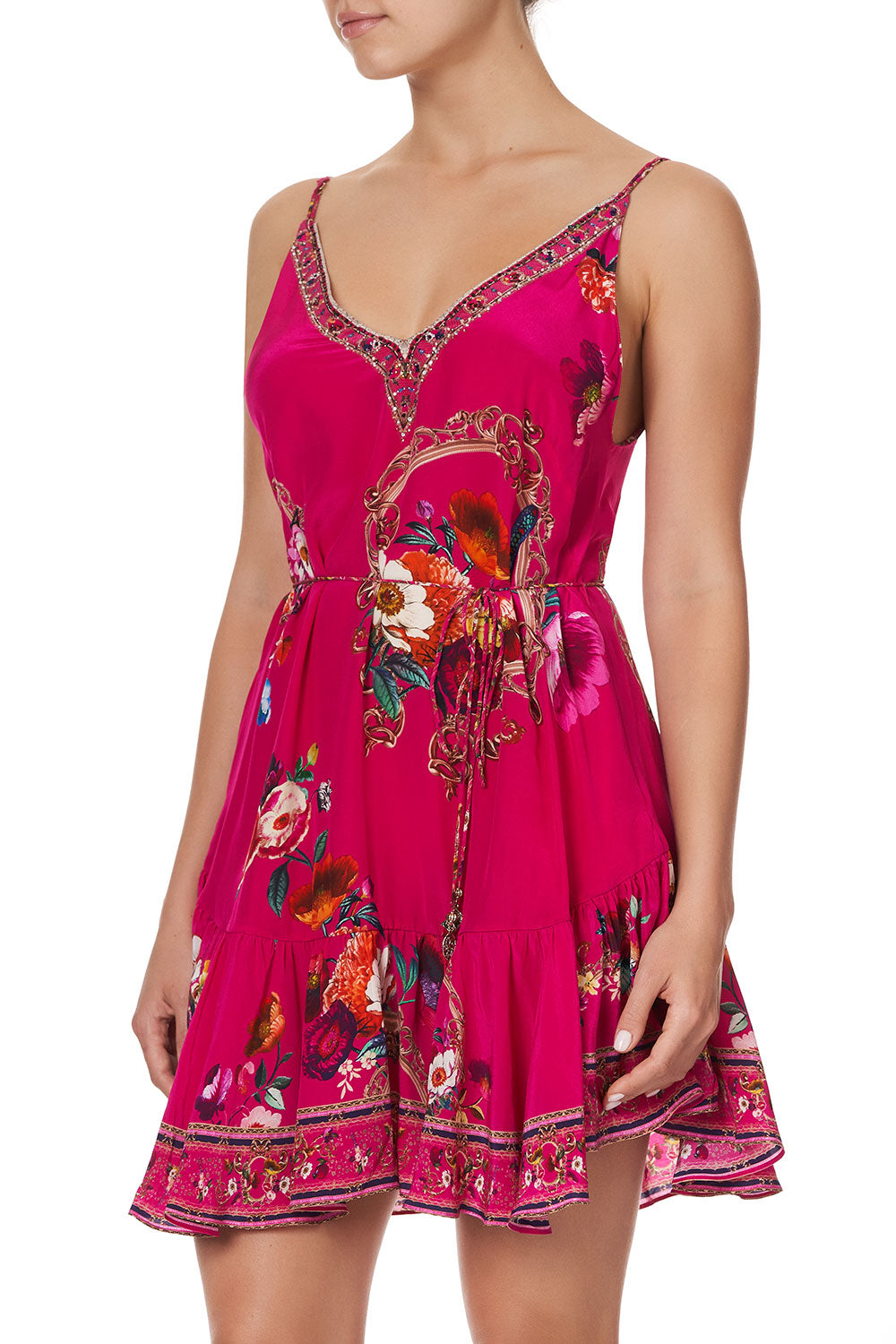 MINI DRESS WITH RUFFLE HEM APPLE EYED