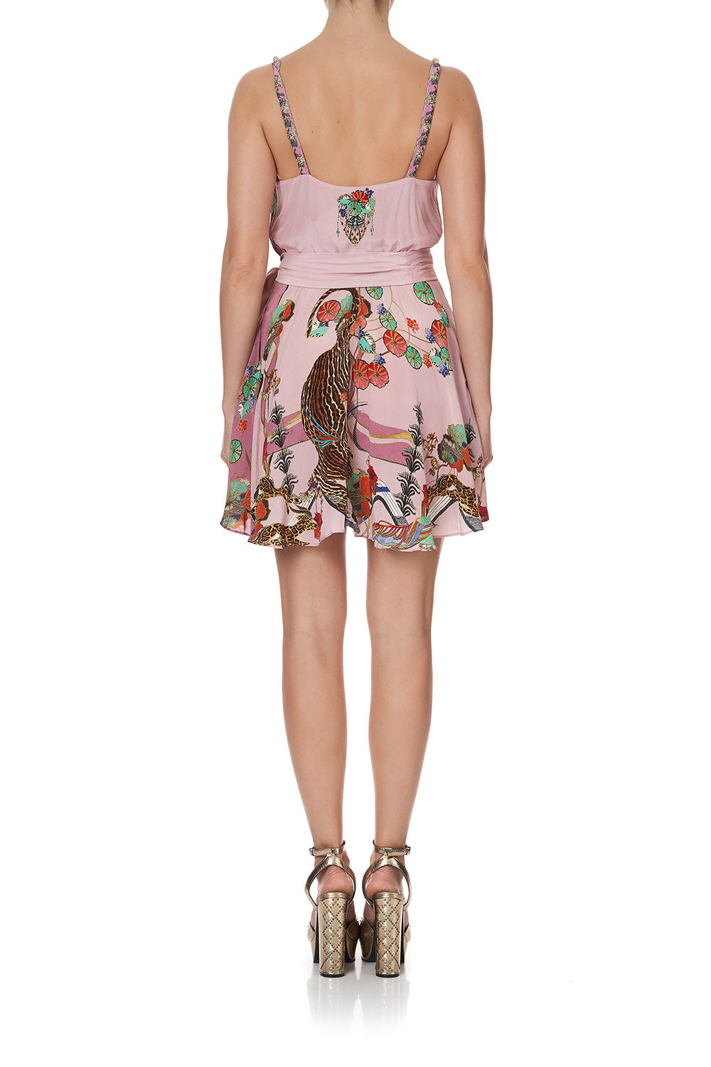 MINI WRAP DRESS WITH TWIST STRAPS ZIBA ZIBA