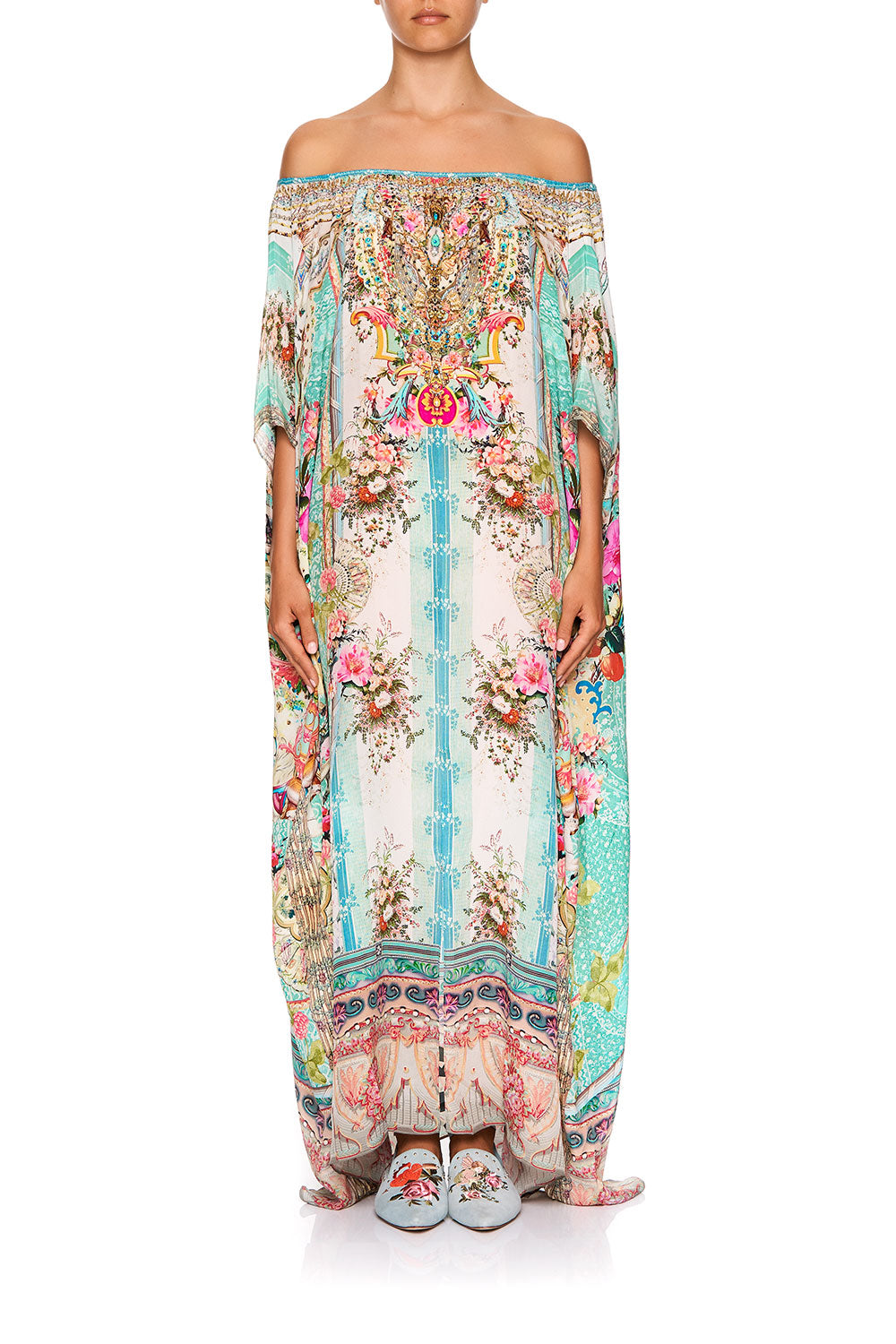 OFF SHOULDER KAFTAN WITH SPLIT CALL IT DREAMING