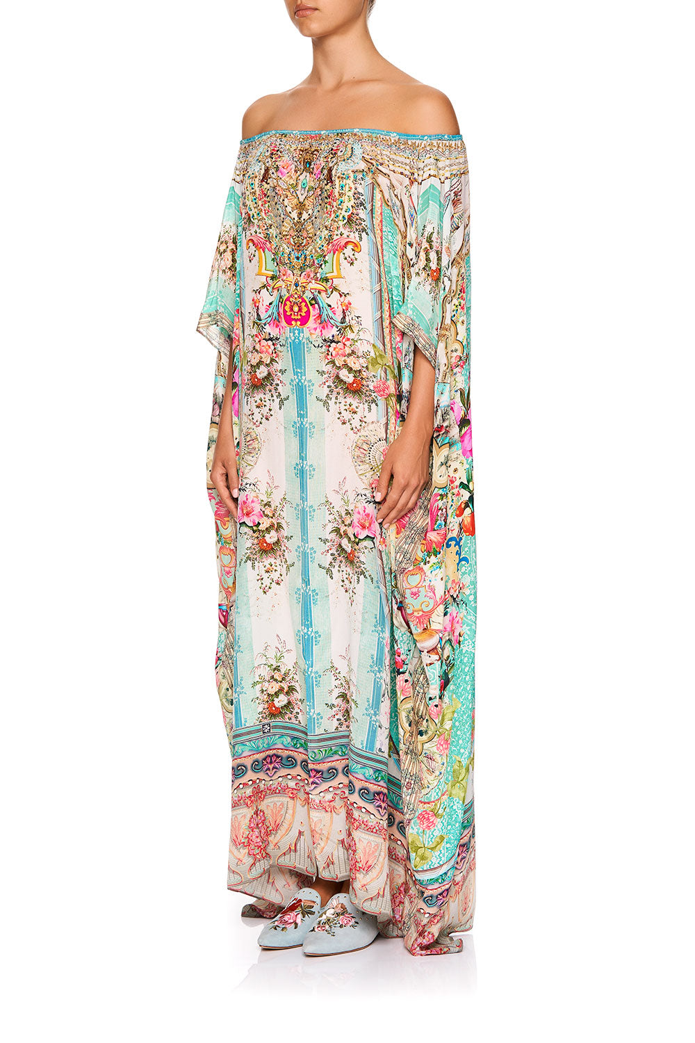 OFF SHOULDER KAFTAN WITH SPLIT CALL IT DREAMING