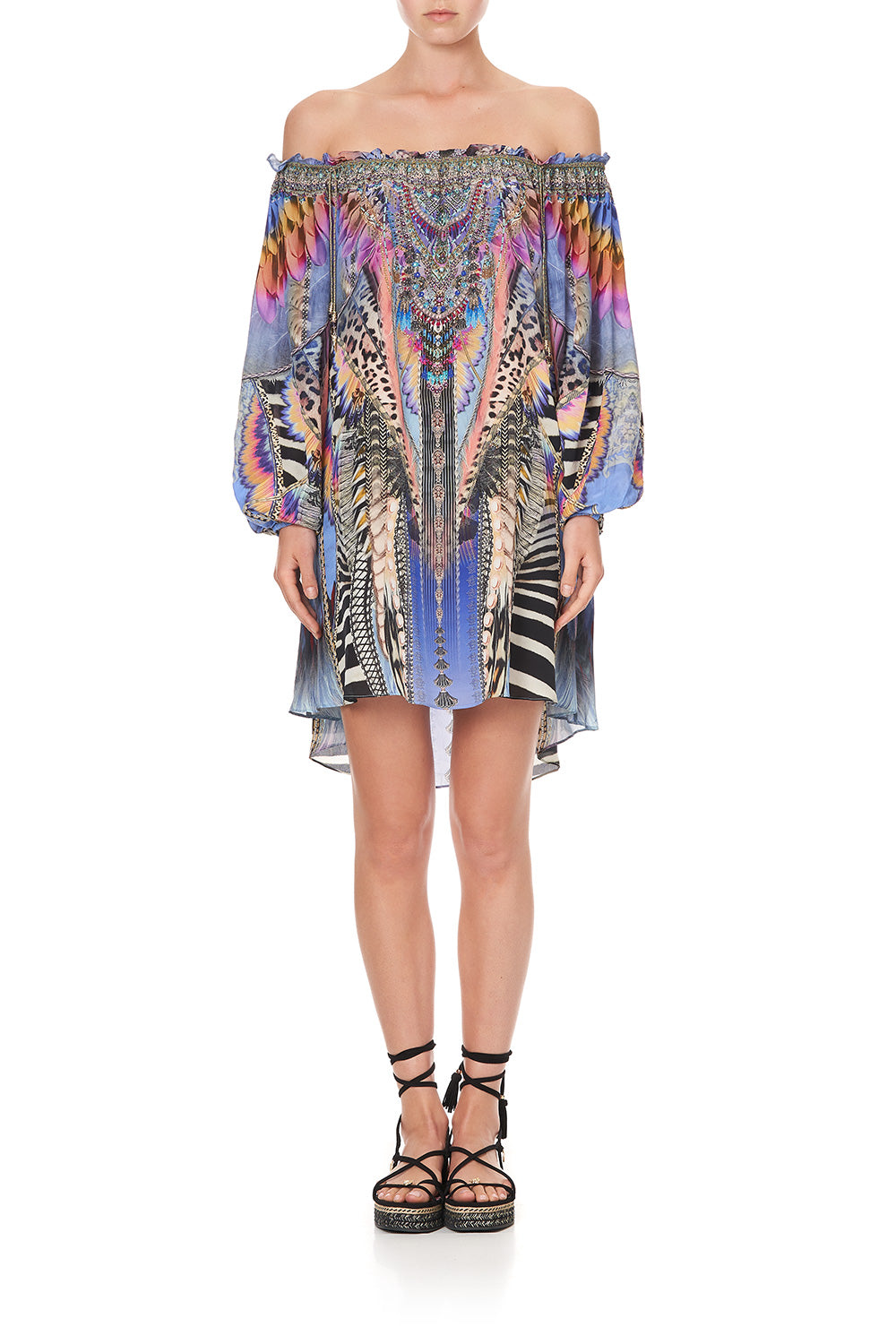 OFF SHOULDER MINI DRESS LOVE ON THE WING