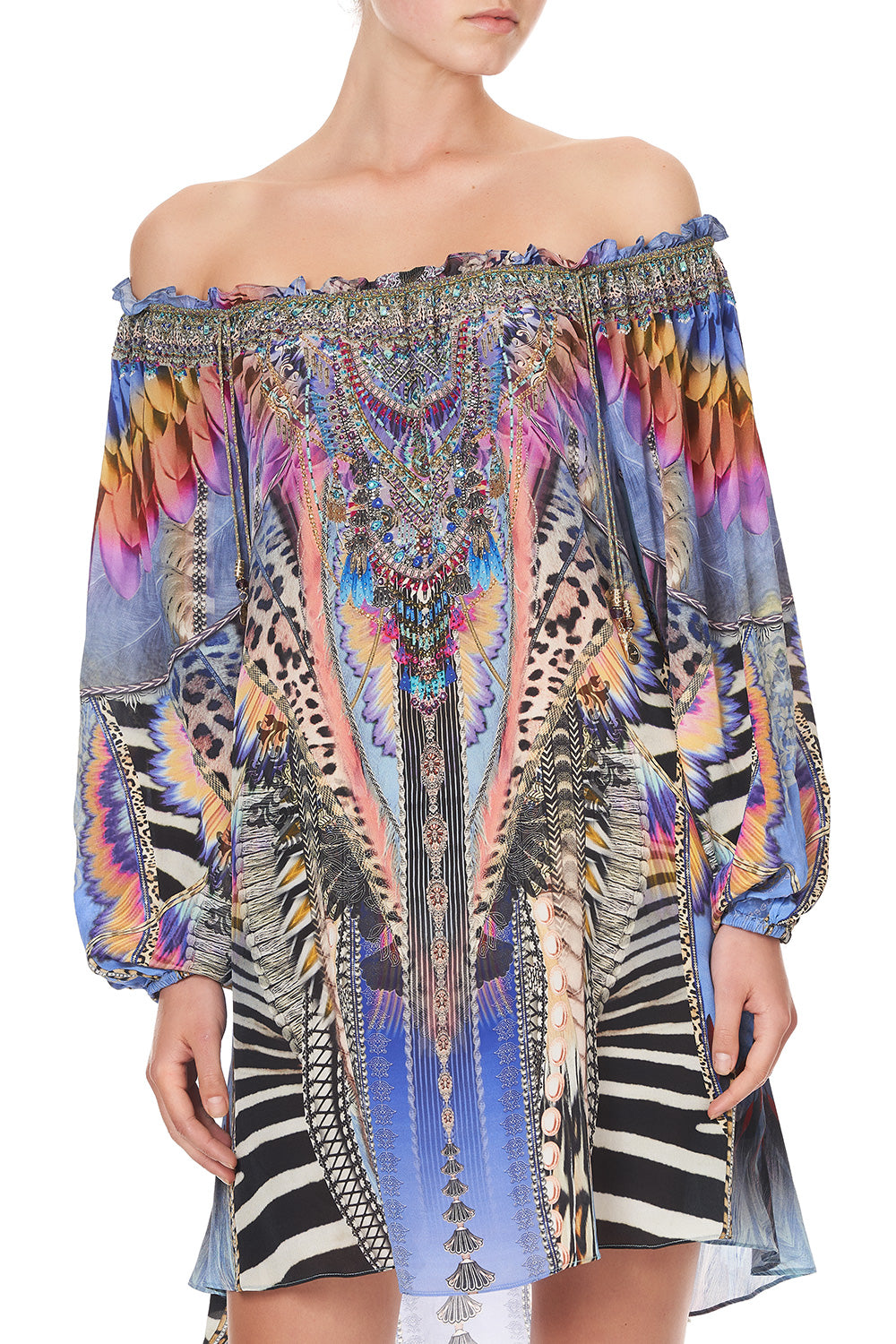 OFF SHOULDER MINI DRESS LOVE ON THE WING