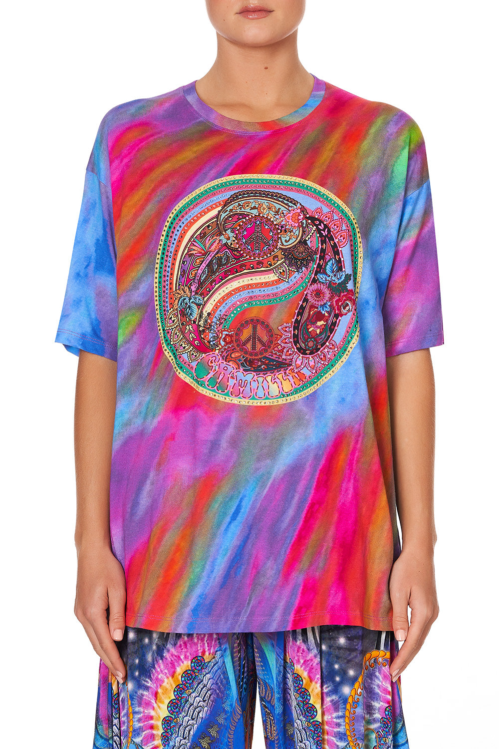 OVERSIZE BAND TEE PSYCHEDELICA