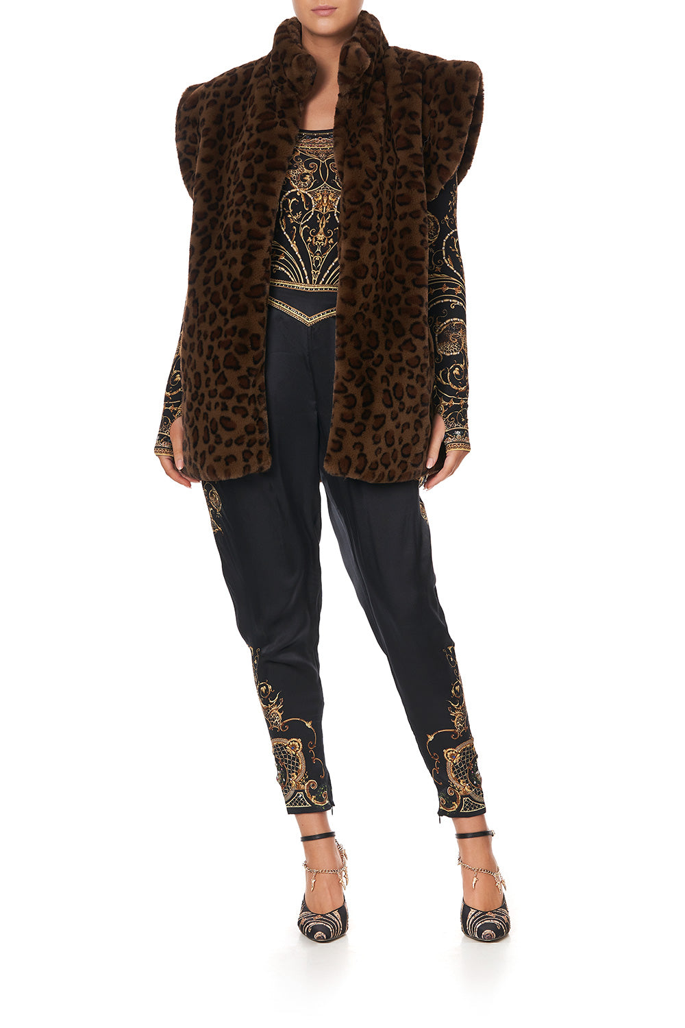 OVERSIZED FAUX FUR GILET STUDIO 54