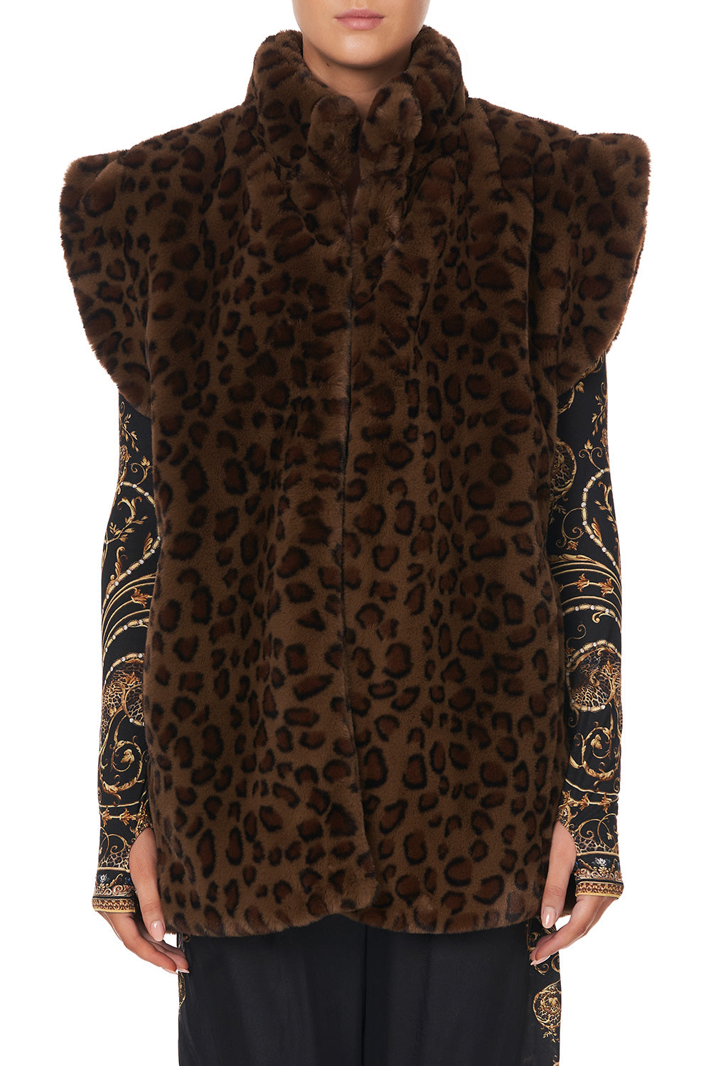 OVERSIZED FAUX FUR GILET STUDIO 54