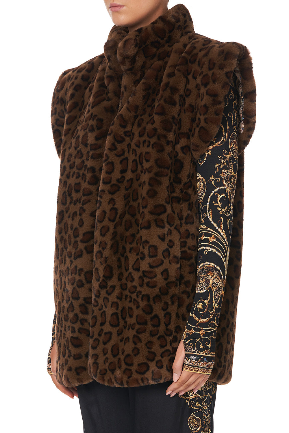 OVERSIZED FAUX FUR GILET STUDIO 54