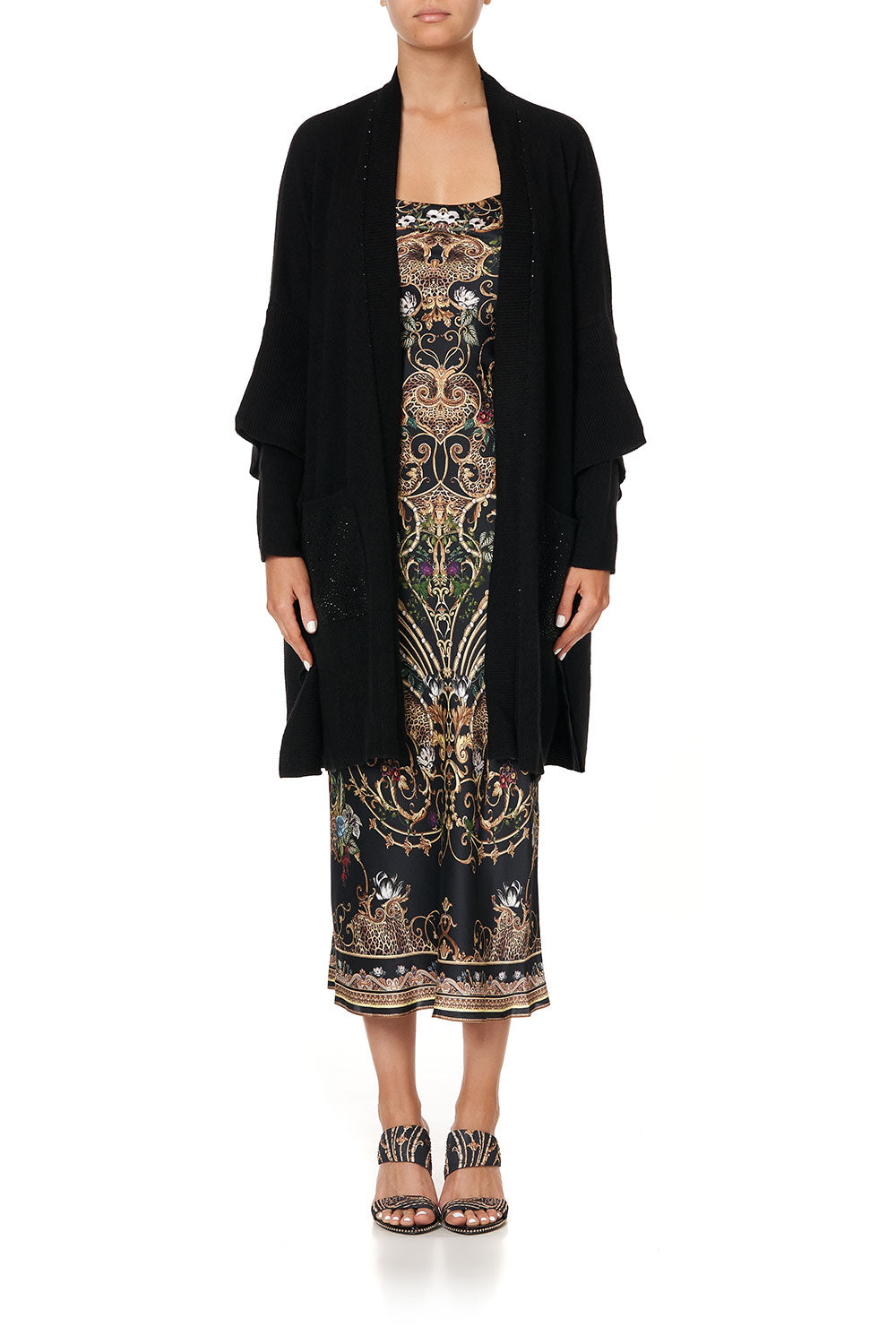 OVERSIZED PATCH POCKET CARDIGAN STUDIO 54