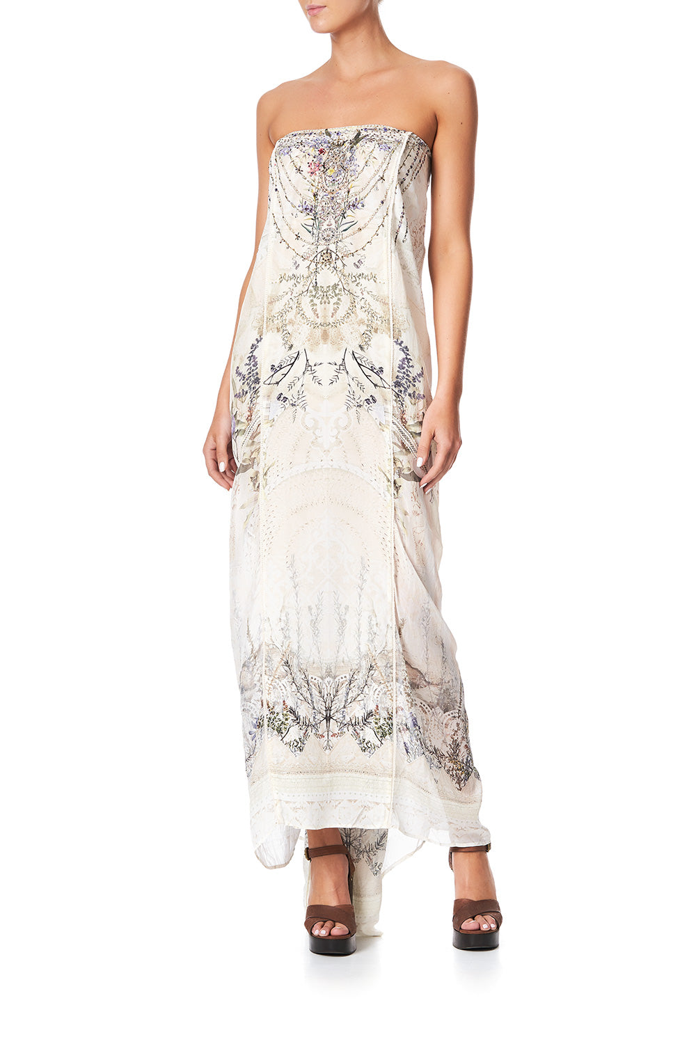 PANELLED ROUND NECK KAFTAN MEMORIES OF MOREE