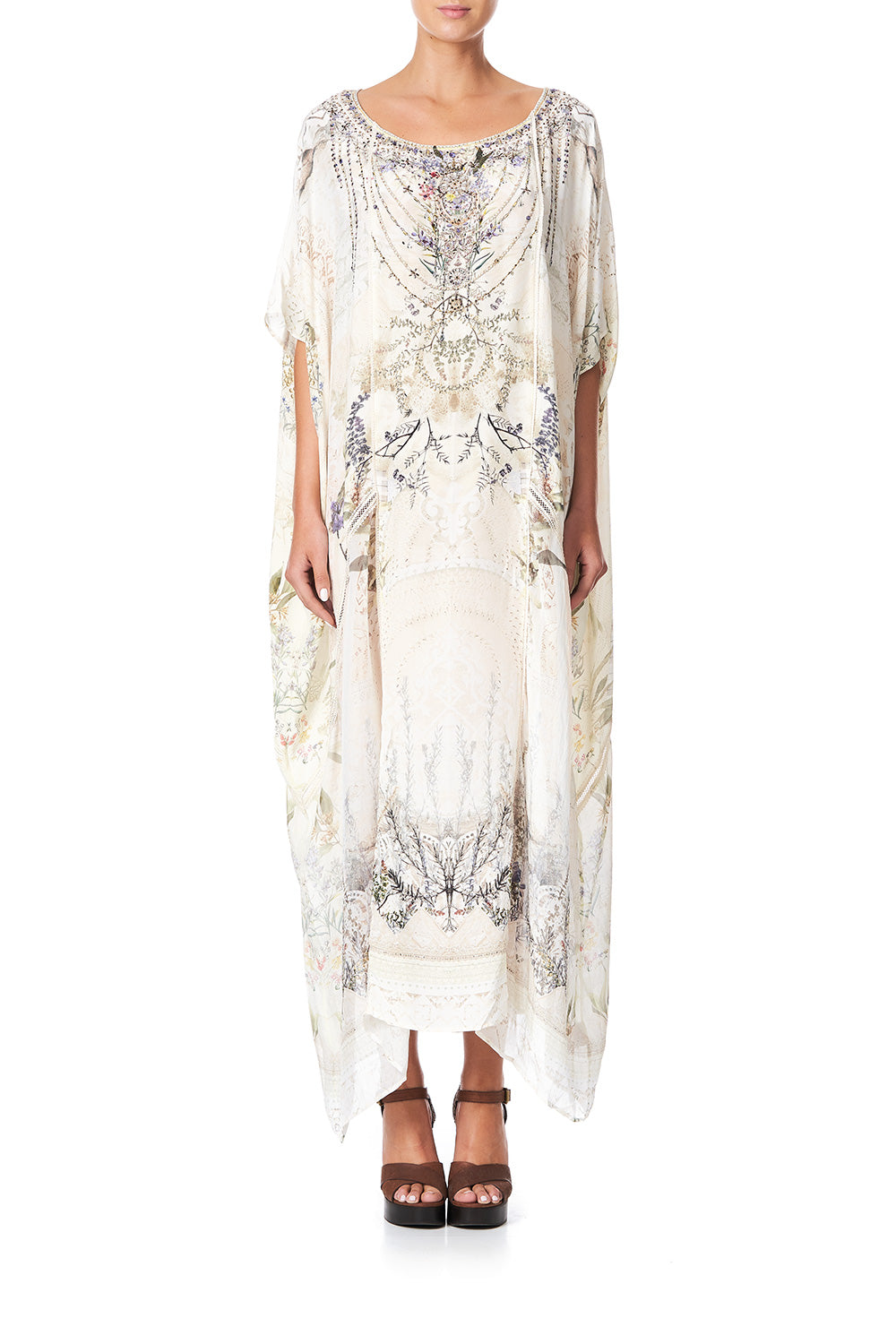 PANELLED ROUND NECK KAFTAN MEMORIES OF MOREE