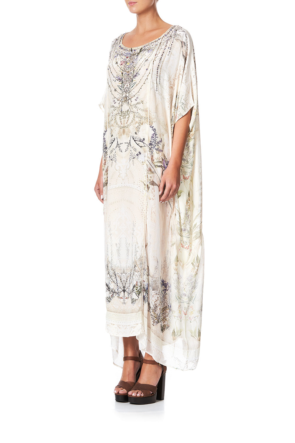 PANELLED ROUND NECK KAFTAN MEMORIES OF MOREE