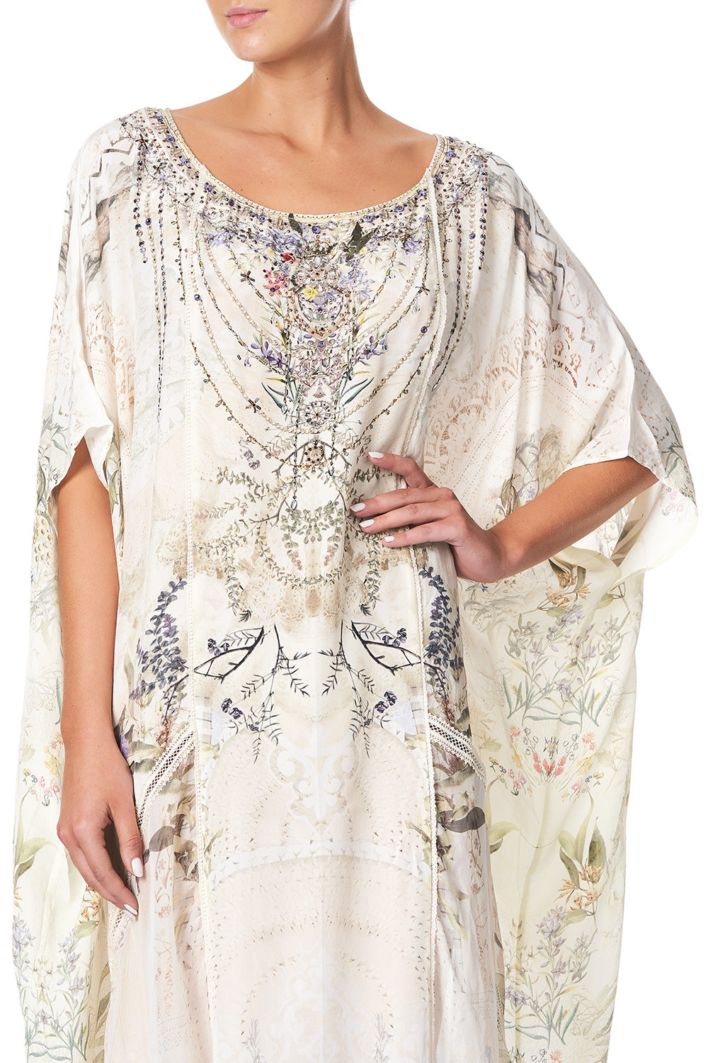 PANELLED ROUND NECK KAFTAN MEMORIES OF MOREE