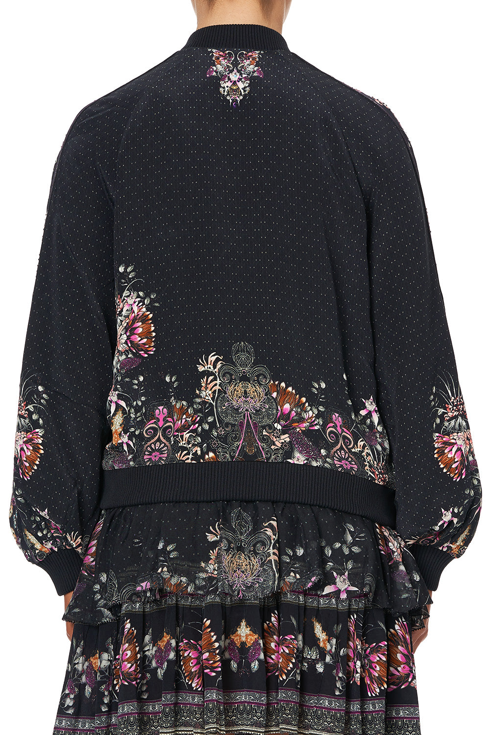 PANELLED SLEEVE BLOUSON BOMBER RESTLESS NIGHTS