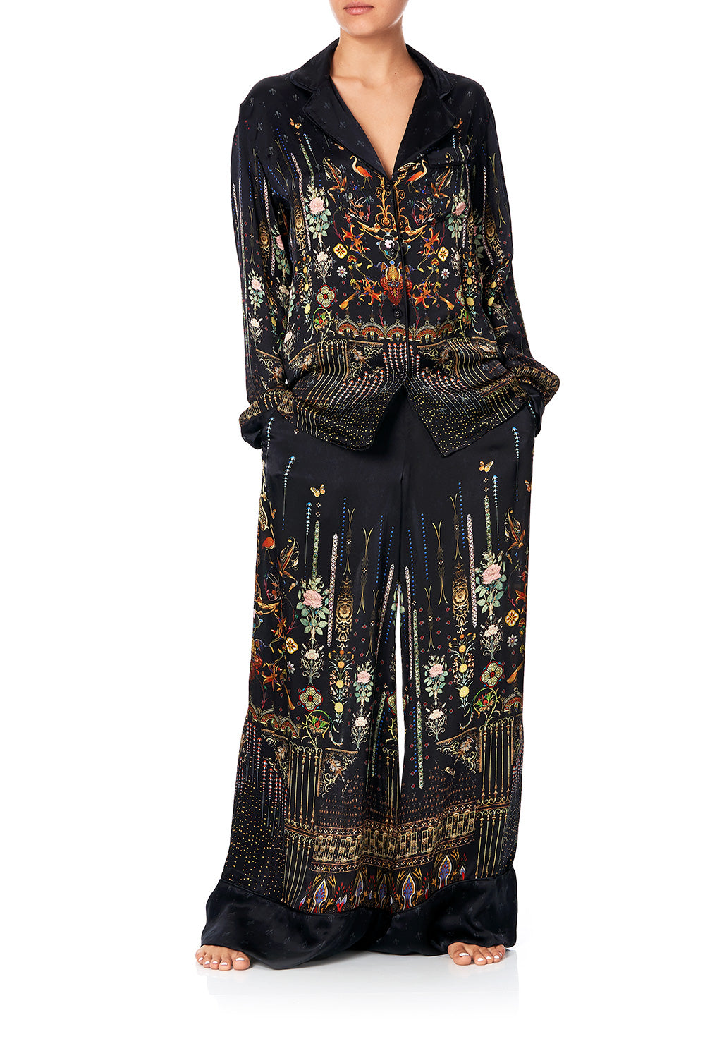 SLEEPWEAR PJ SHIRT WITH PIPING REBELLE REBELLE