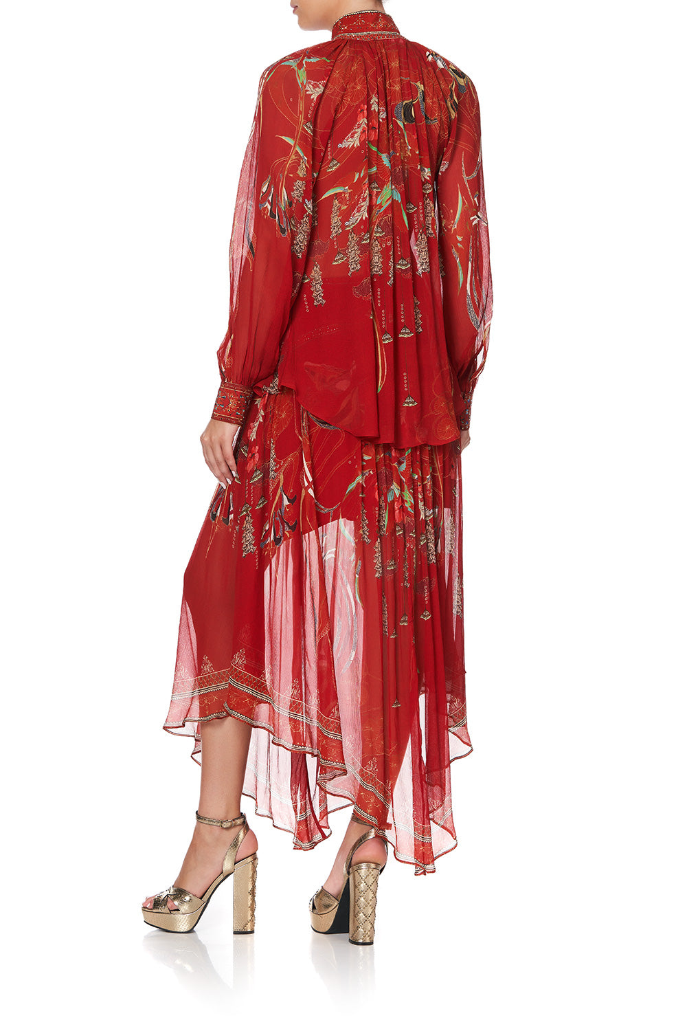 RAGLAN BUTTON UP SHIRT FORBIDDEN FRUIT