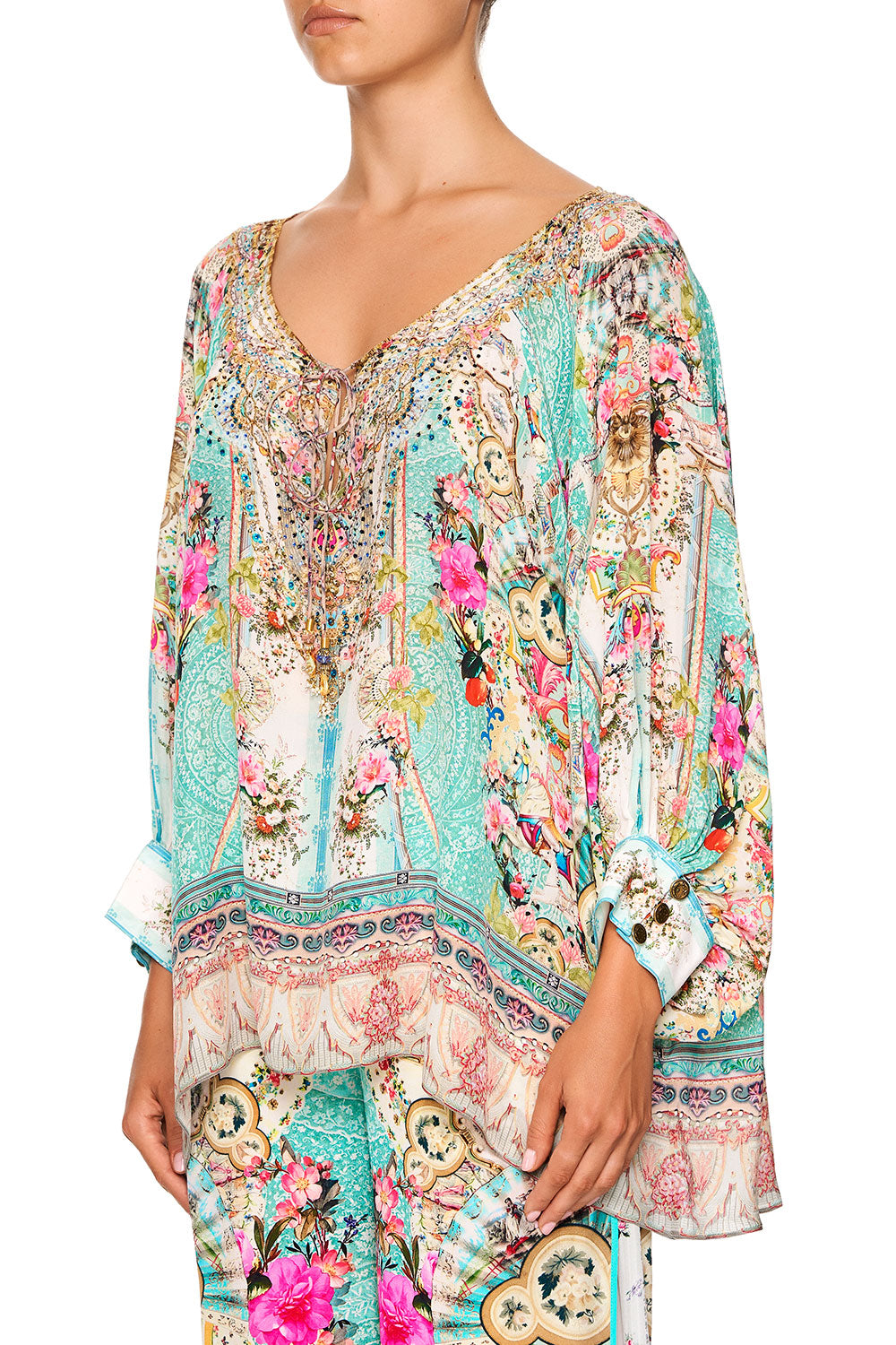 RAGLAN SLEEVE BLOUSE WITH CUFF CALL IT DREAMING