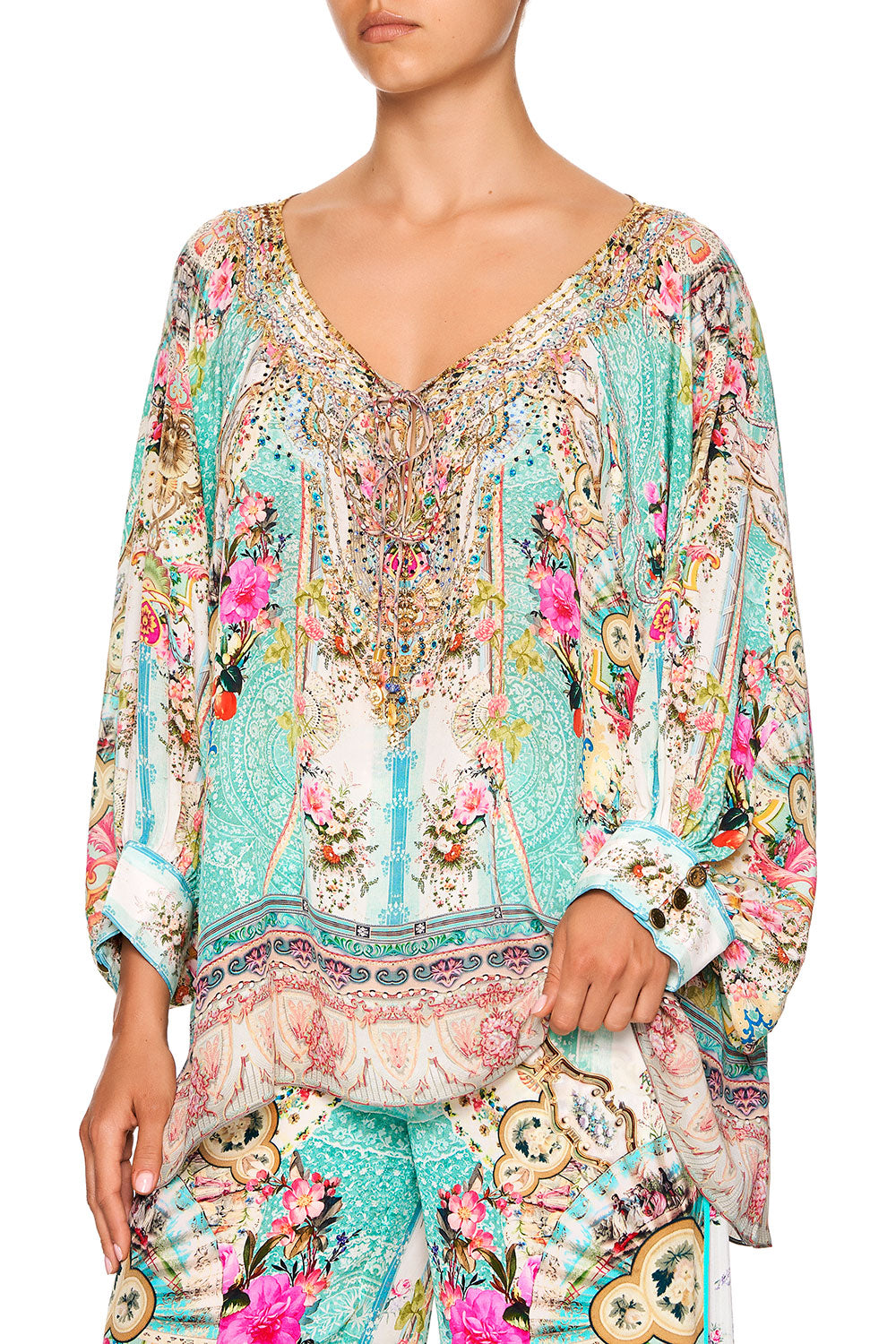 RAGLAN SLEEVE BLOUSE WITH CUFF CALL IT DREAMING