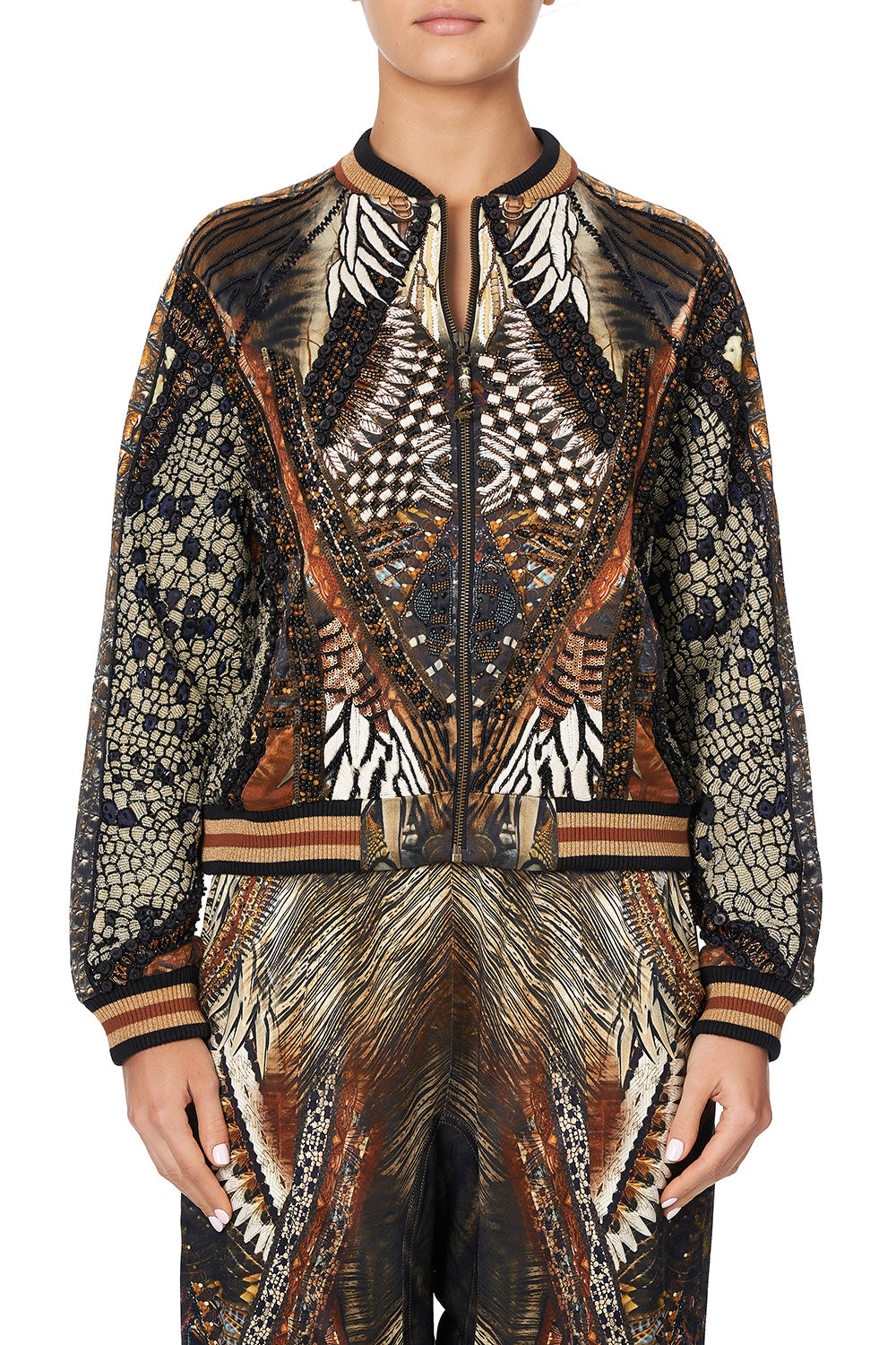 RAGLAN SLEEVE BOMBER JACKET KAKADU CALLING