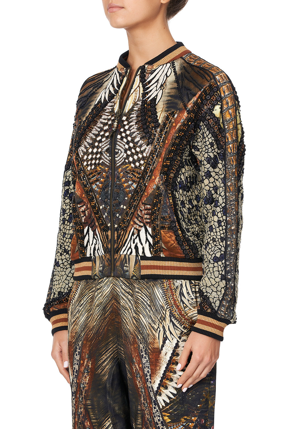 RAGLAN SLEEVE BOMBER JACKET KAKADU CALLING