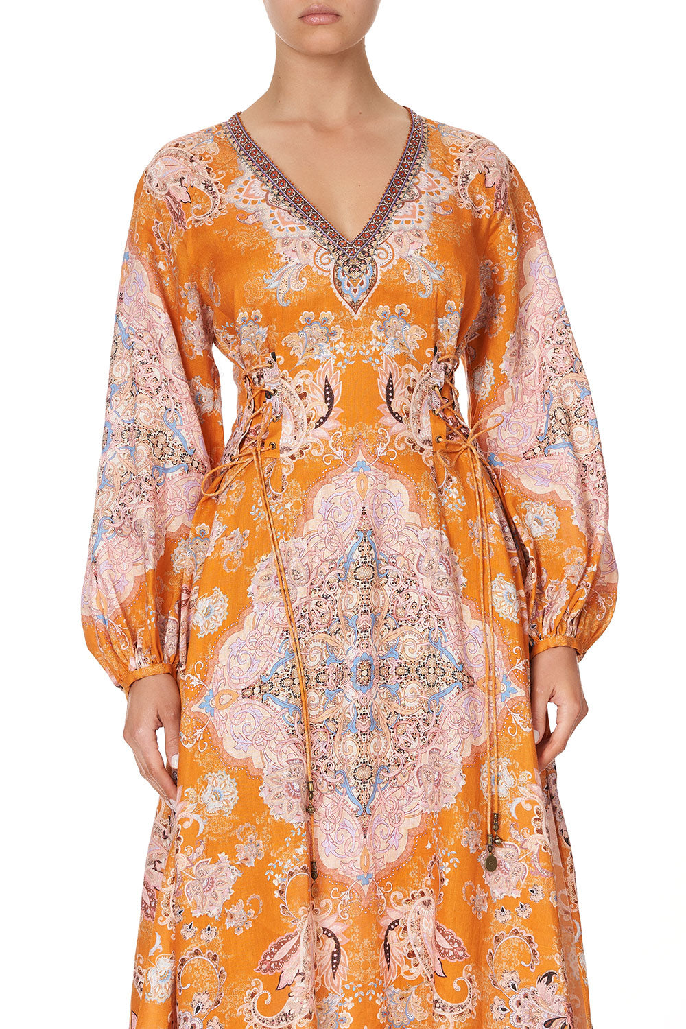 RAGLAN SLEEVE LACE UP DRESS MARRAKESH MAIDEN