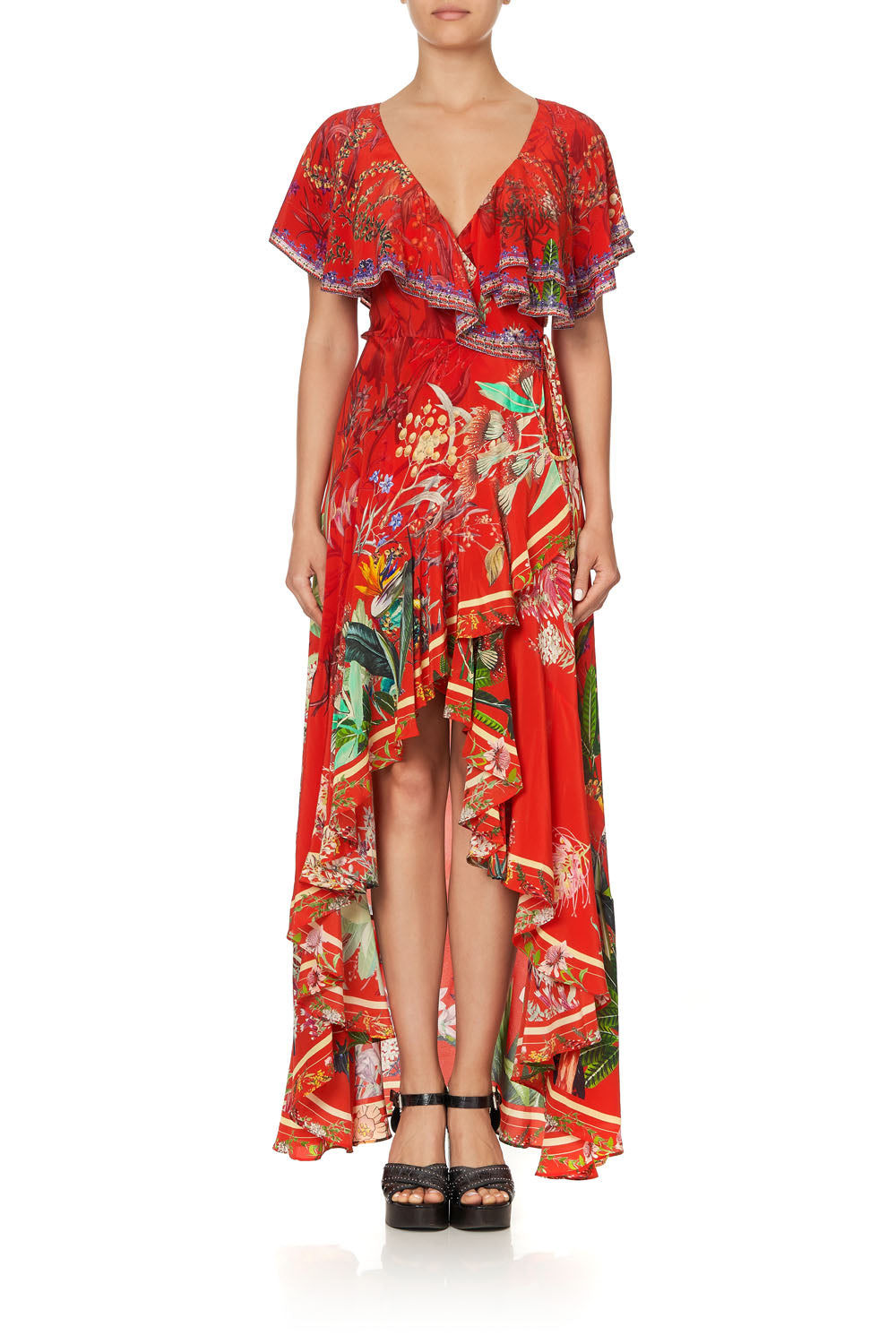 FRILL SLEEVE LONG DRESS FARAWAY TREE