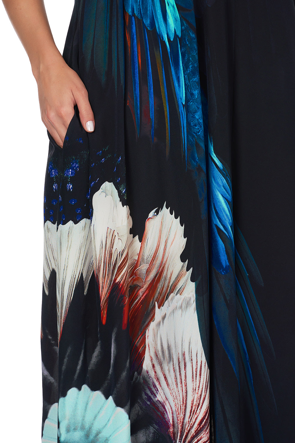 RING DETAIL STRAP DRESS NIGHT FLIGHT