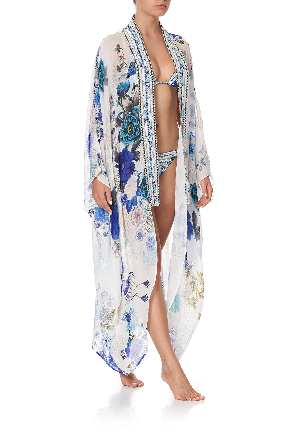 LAYER WITH KIMONO COLLAR WHITE SIDE OF THE MOON