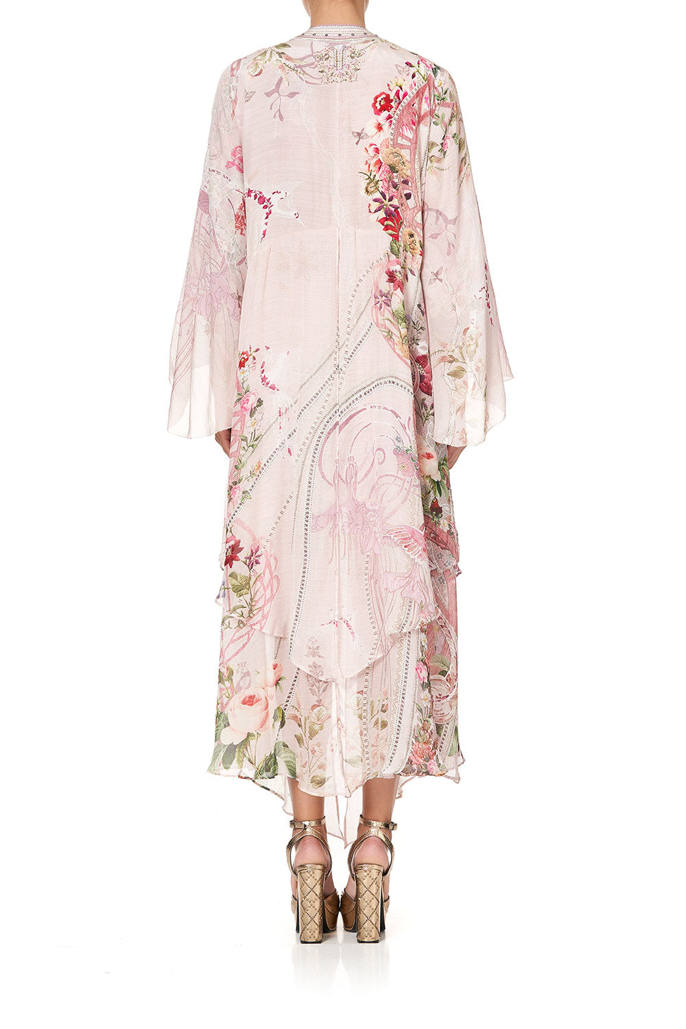 ROBE WITH DOUBLE LAYERED HEM ISTENANYA