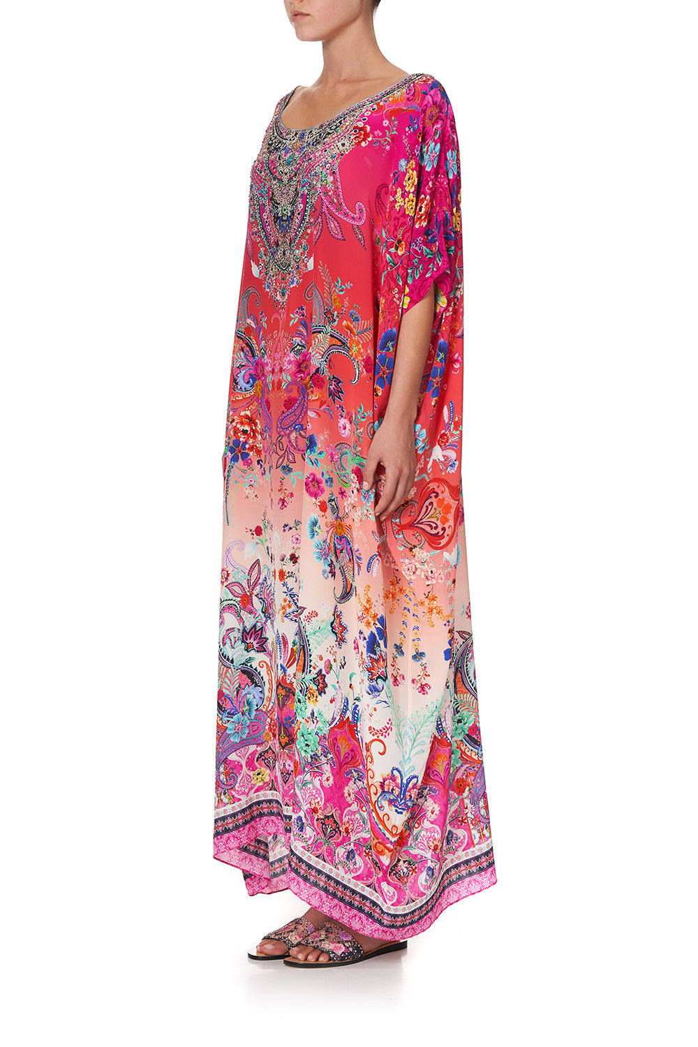 ROUND NECK KAFTAN FREE LOVE