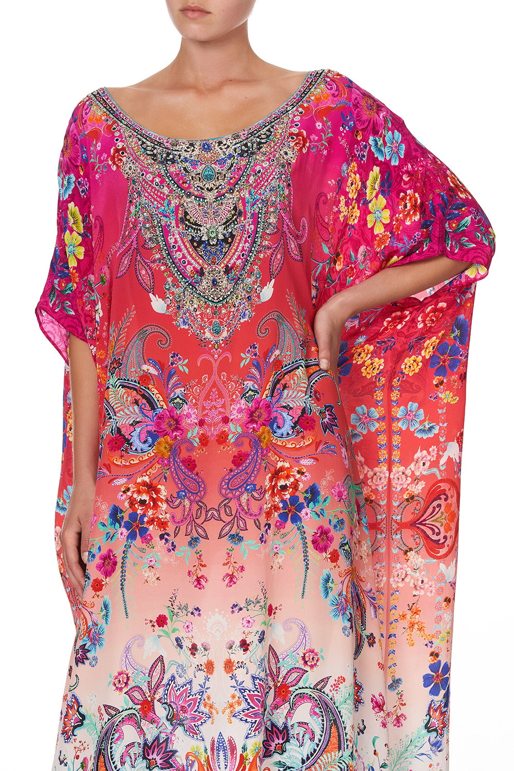 ROUND NECK KAFTAN FREE LOVE