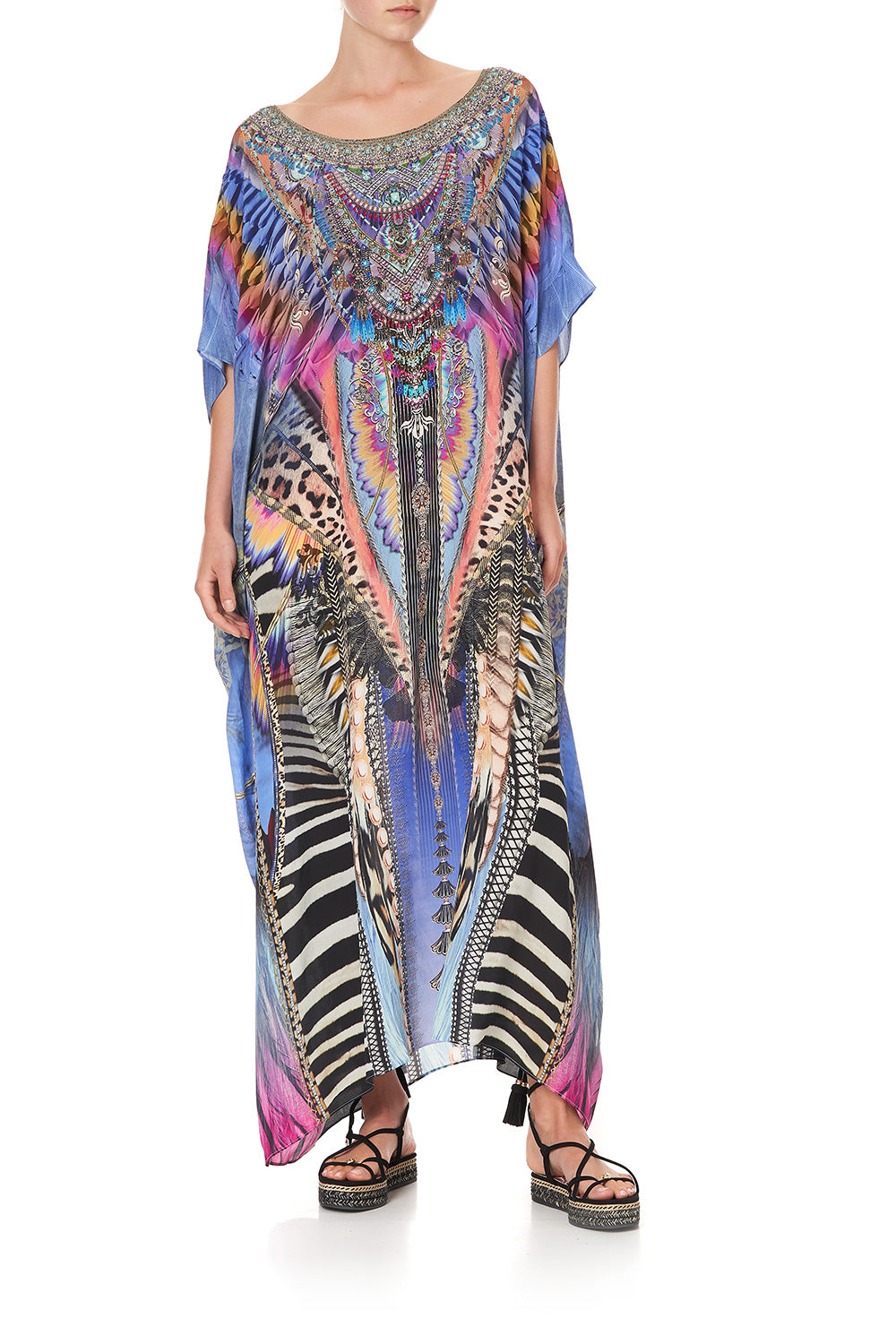 ROUND NECK KAFTAN LOVE ON THE WING