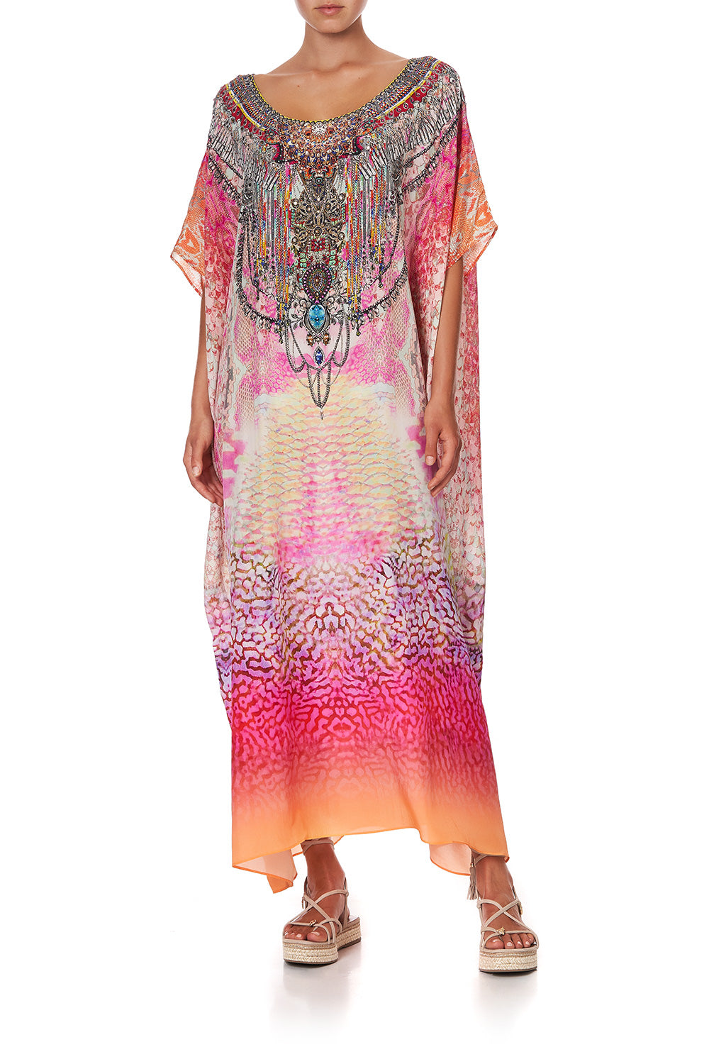 ROUND NECK KAFTAN SERPENTINE DREAMS