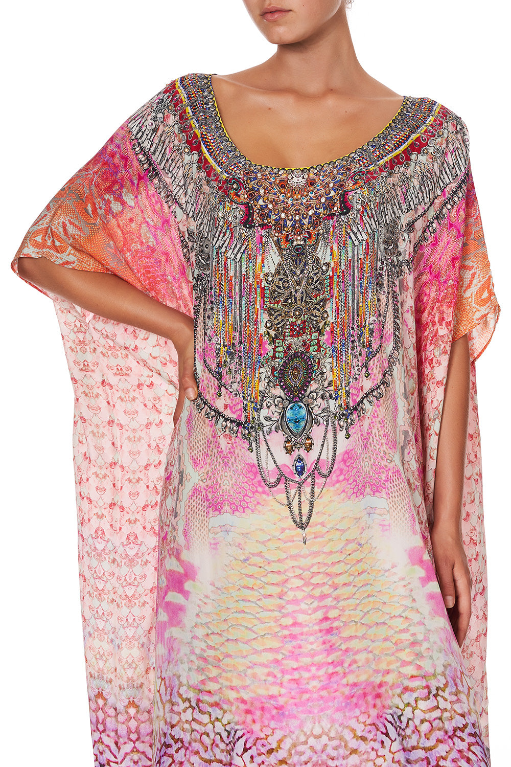 ROUND NECK KAFTAN SERPENTINE DREAMS