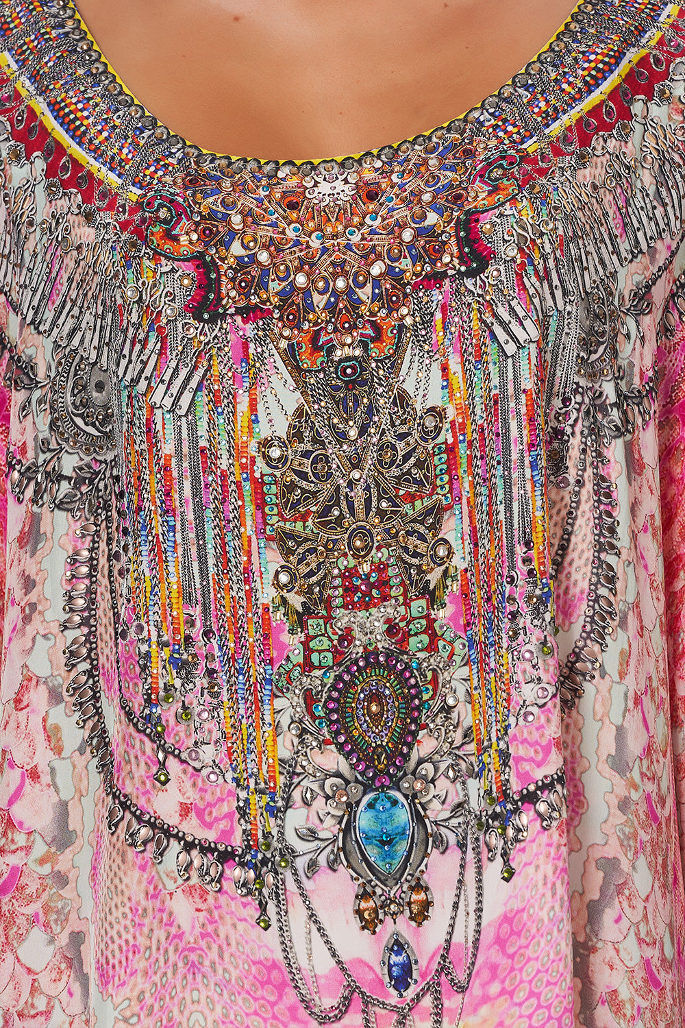 ROUND NECK KAFTAN SERPENTINE DREAMS