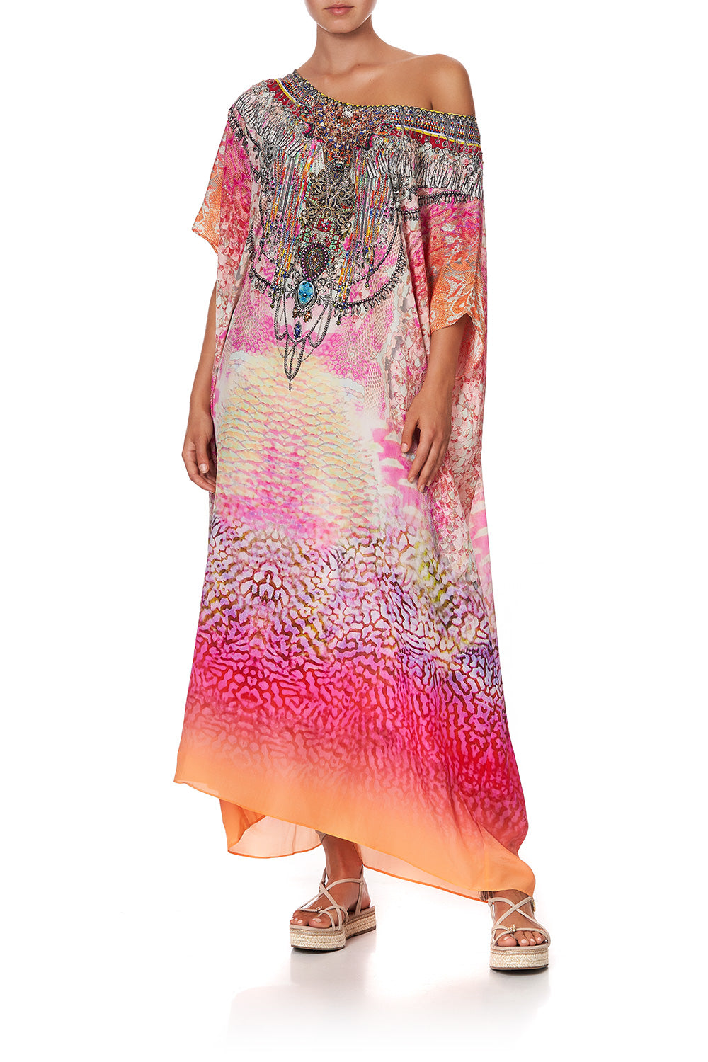 ROUND NECK KAFTAN SERPENTINE DREAMS