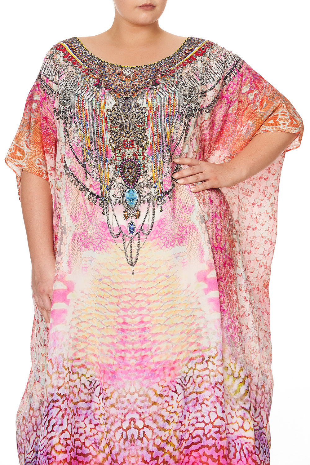ROUND NECK KAFTAN SERPENTINE DREAMS