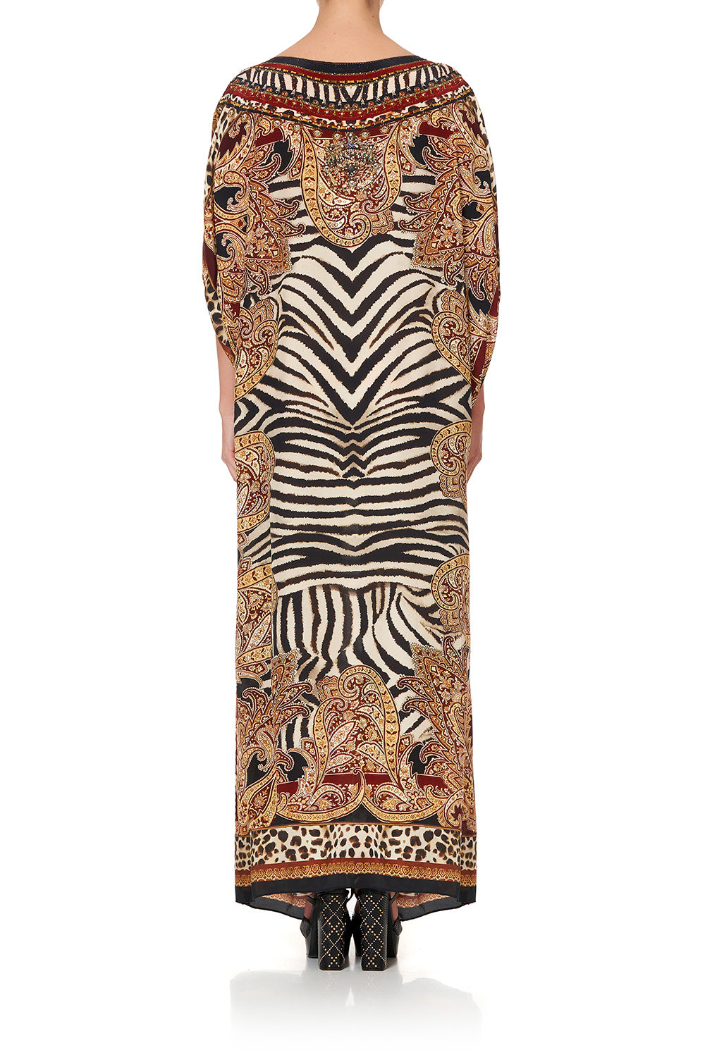 ROUND NECK KAFTAN WILD FIRE