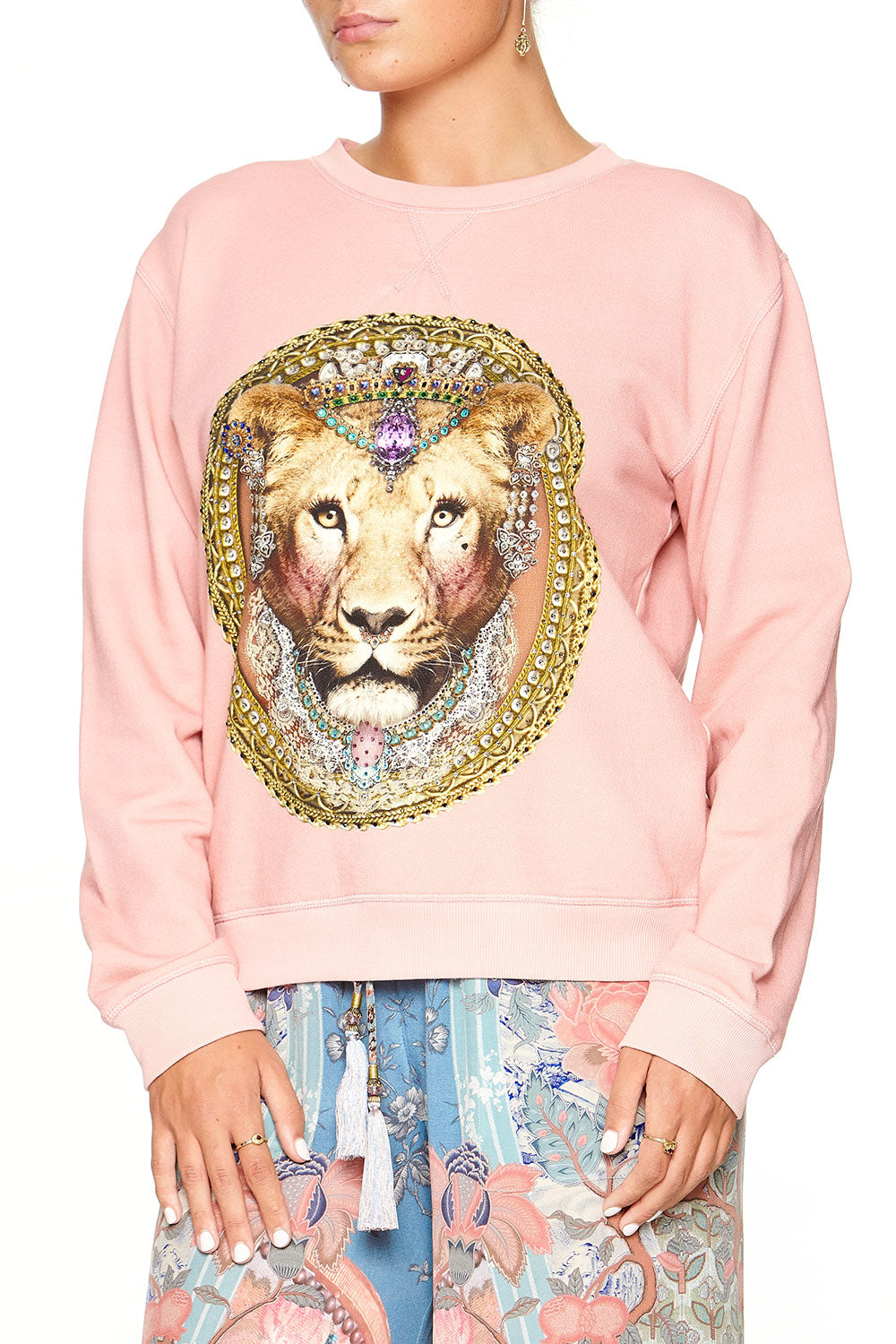 CAMILLA ROUND NECK SWEATER BLANCHES BLESSING