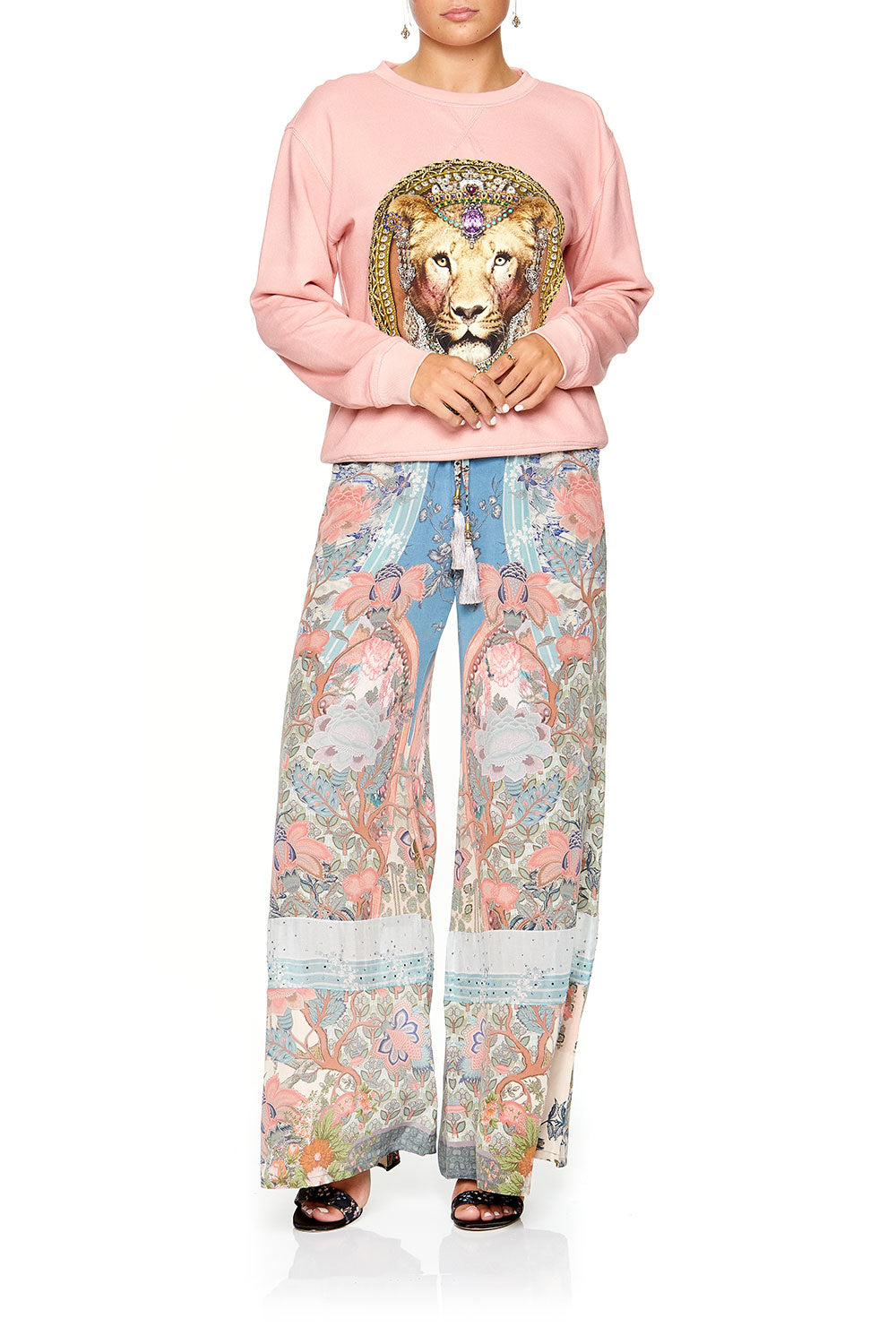 CAMILLA ROUND NECK SWEATER BLANCHES BLESSING