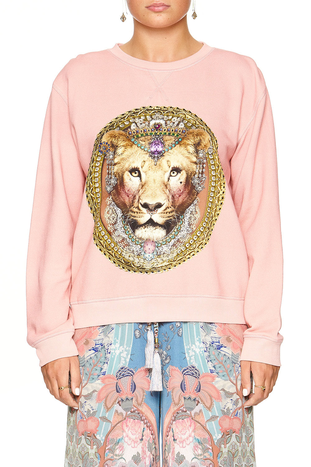 CAMILLA ROUND NECK SWEATER BLANCHES BLESSING