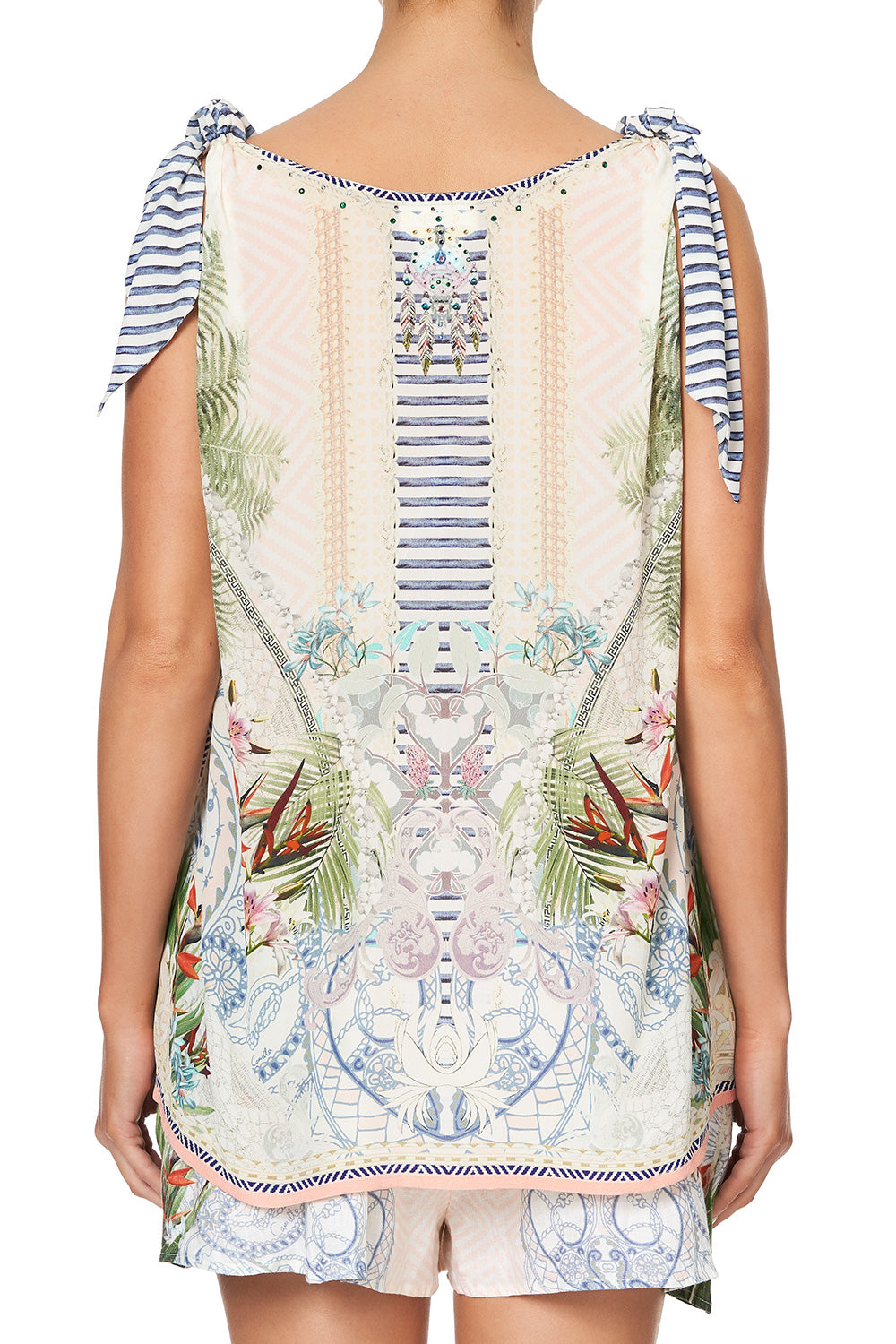 SCARF TIE TOP BEACH SHACK