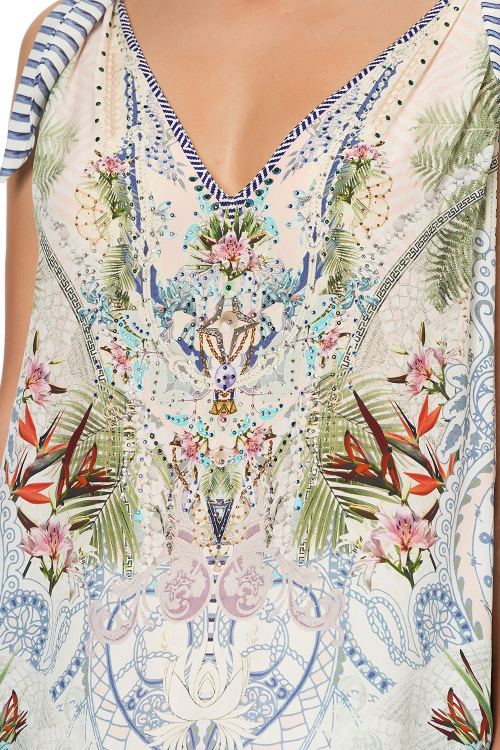 SCARF TIE TOP BEACH SHACK