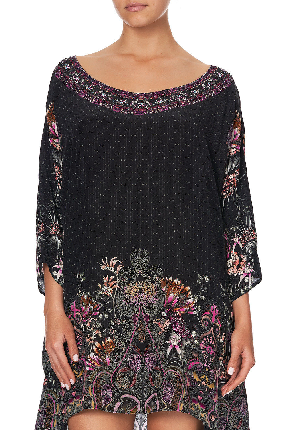 SCOOP BACK HEM DRESS RESTLESS NIGHTS