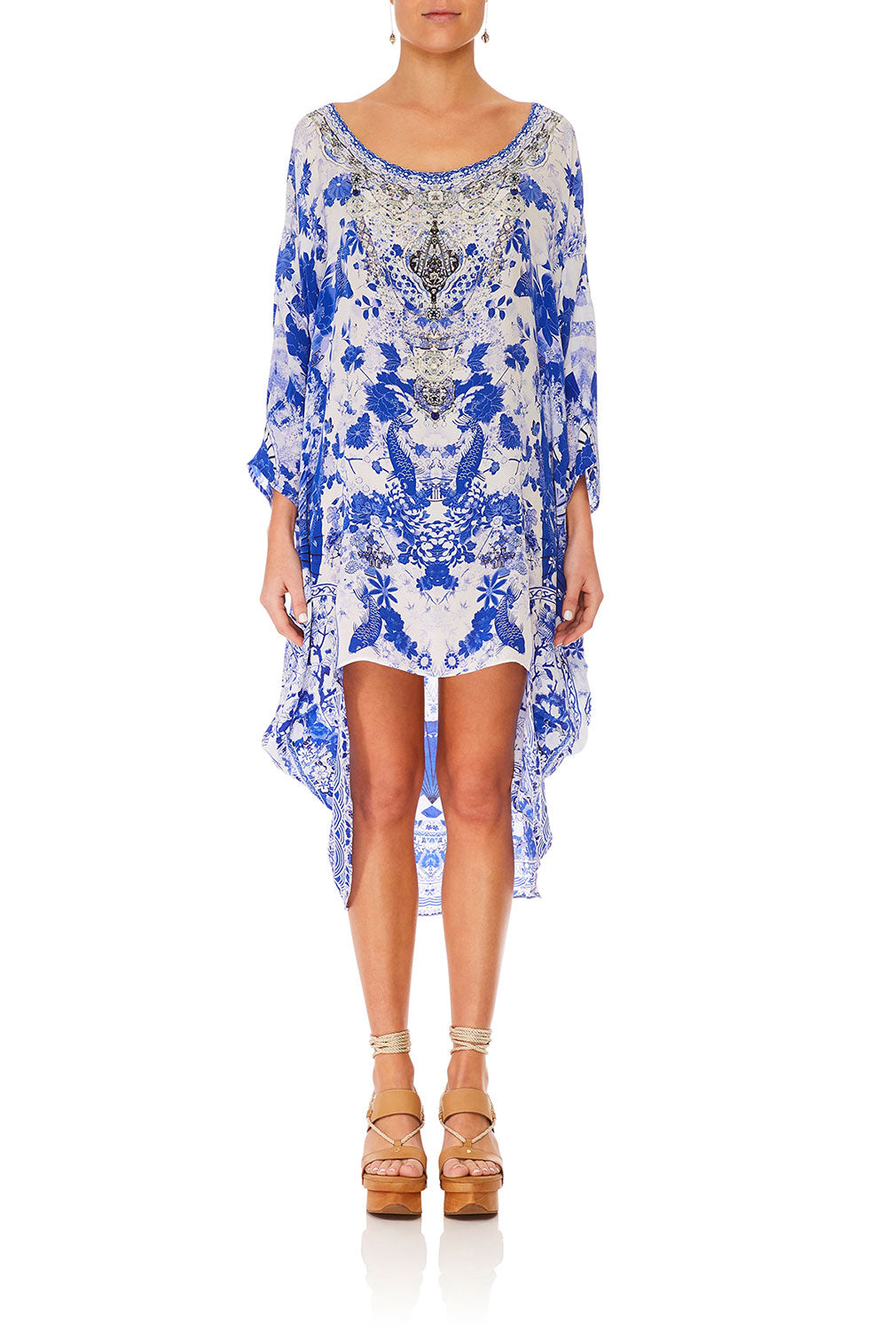 CAMILLA SCOOP BACK HEM DRESS THE FAN SEA