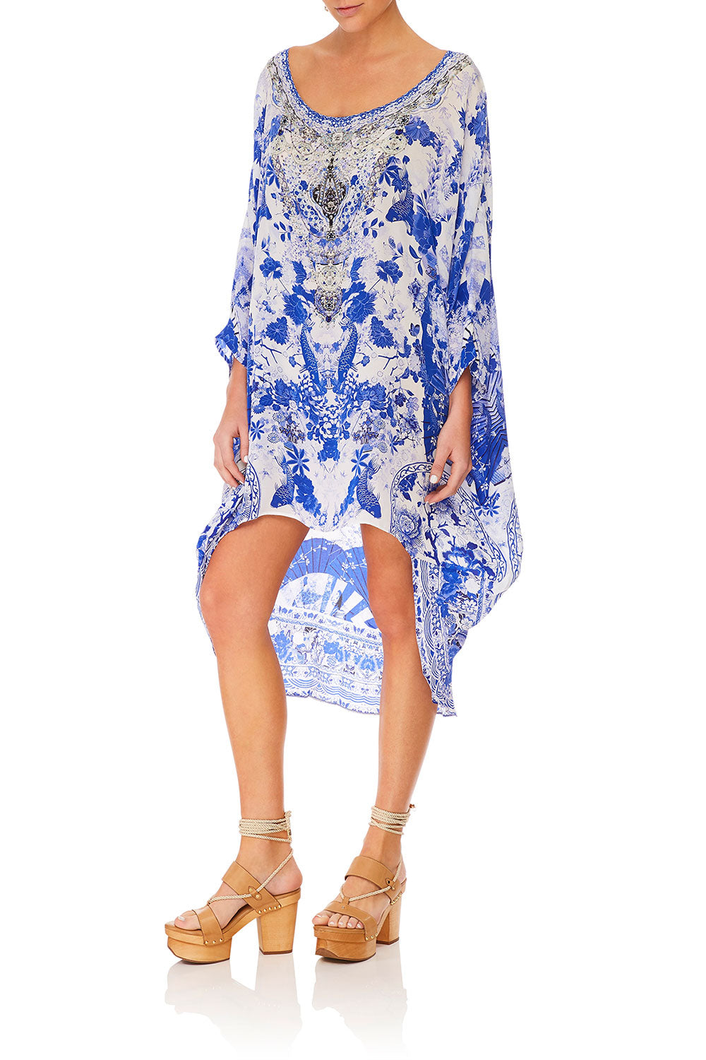 CAMILLA SCOOP BACK HEM DRESS THE FAN SEA