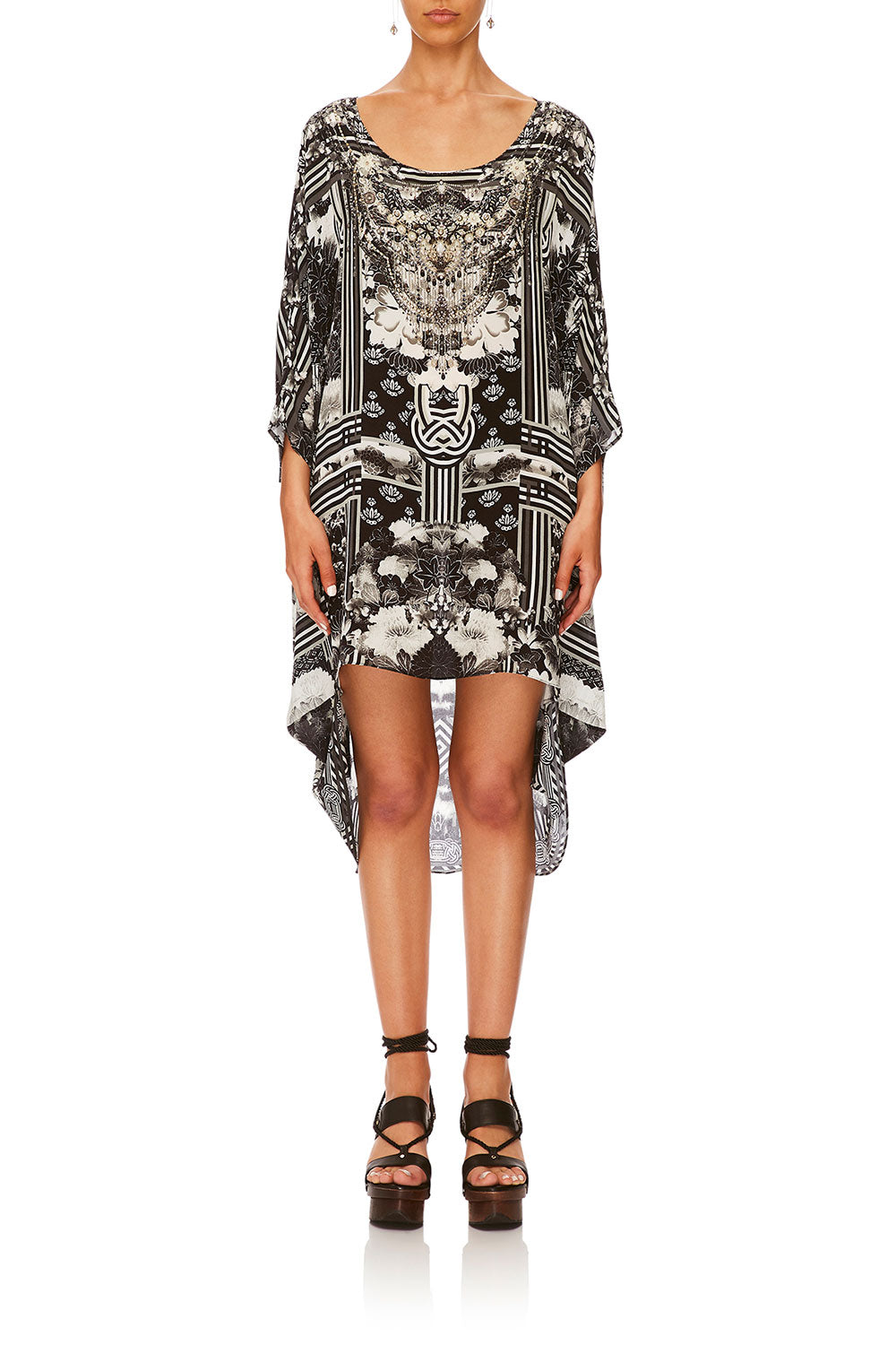 CAMILLA WILD MOONCHILD SCOOP BACK HEM DRESS